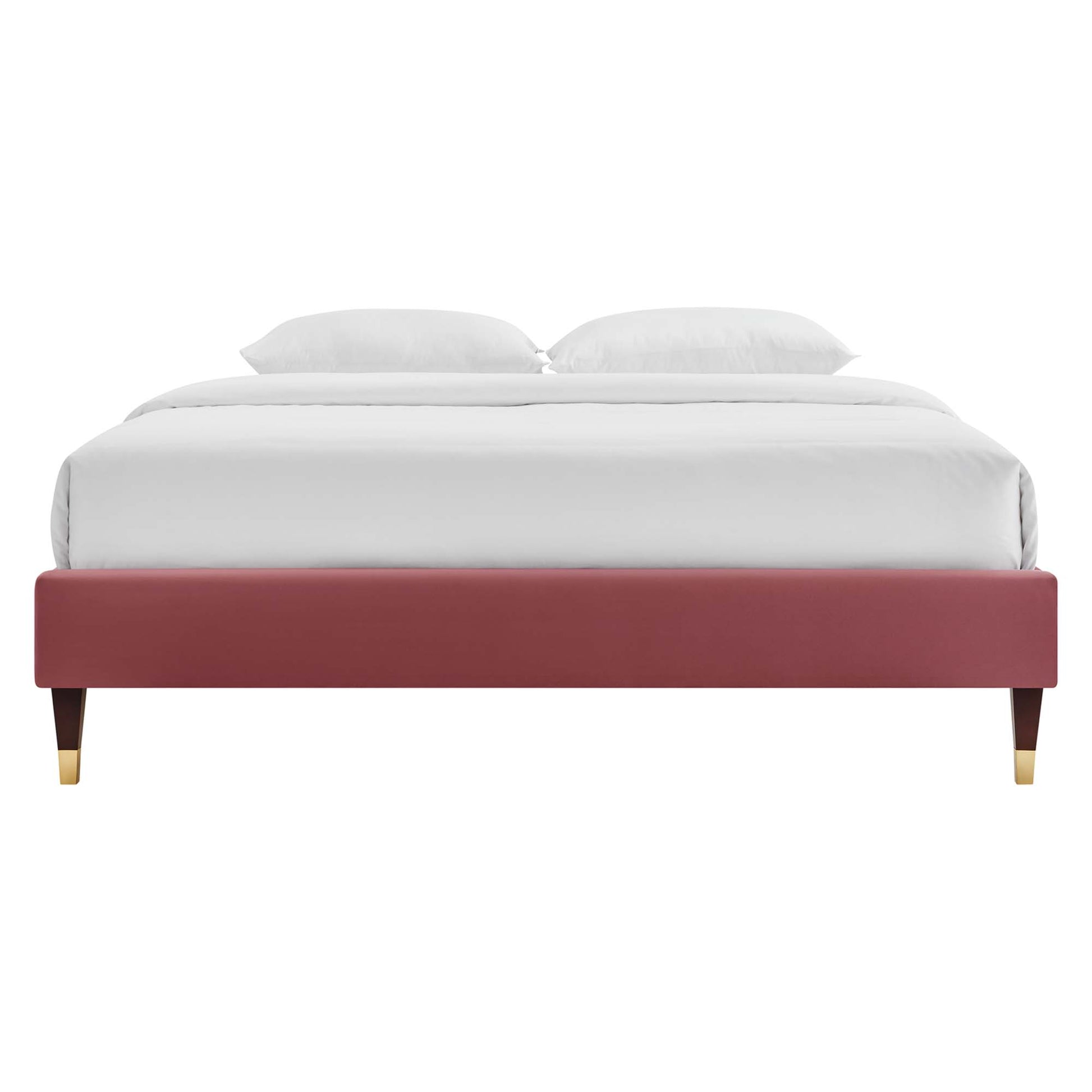 Harlow Performance Velvet King Platform Bed Frame by Modway - Best Buy Furniture
