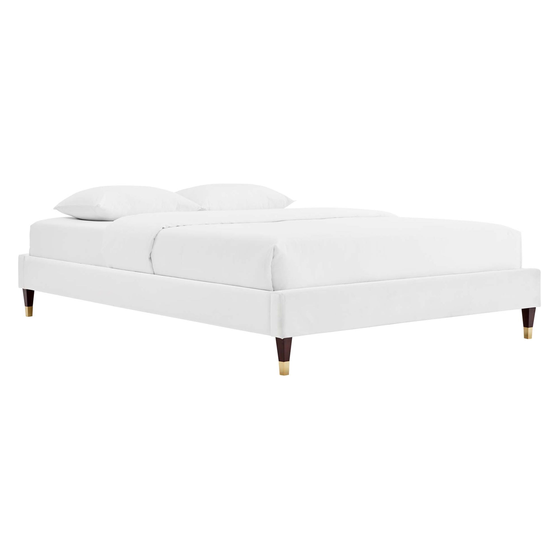 Harlow Performance Velvet King Platform Bed Frame by Modway - Best Buy Furniture