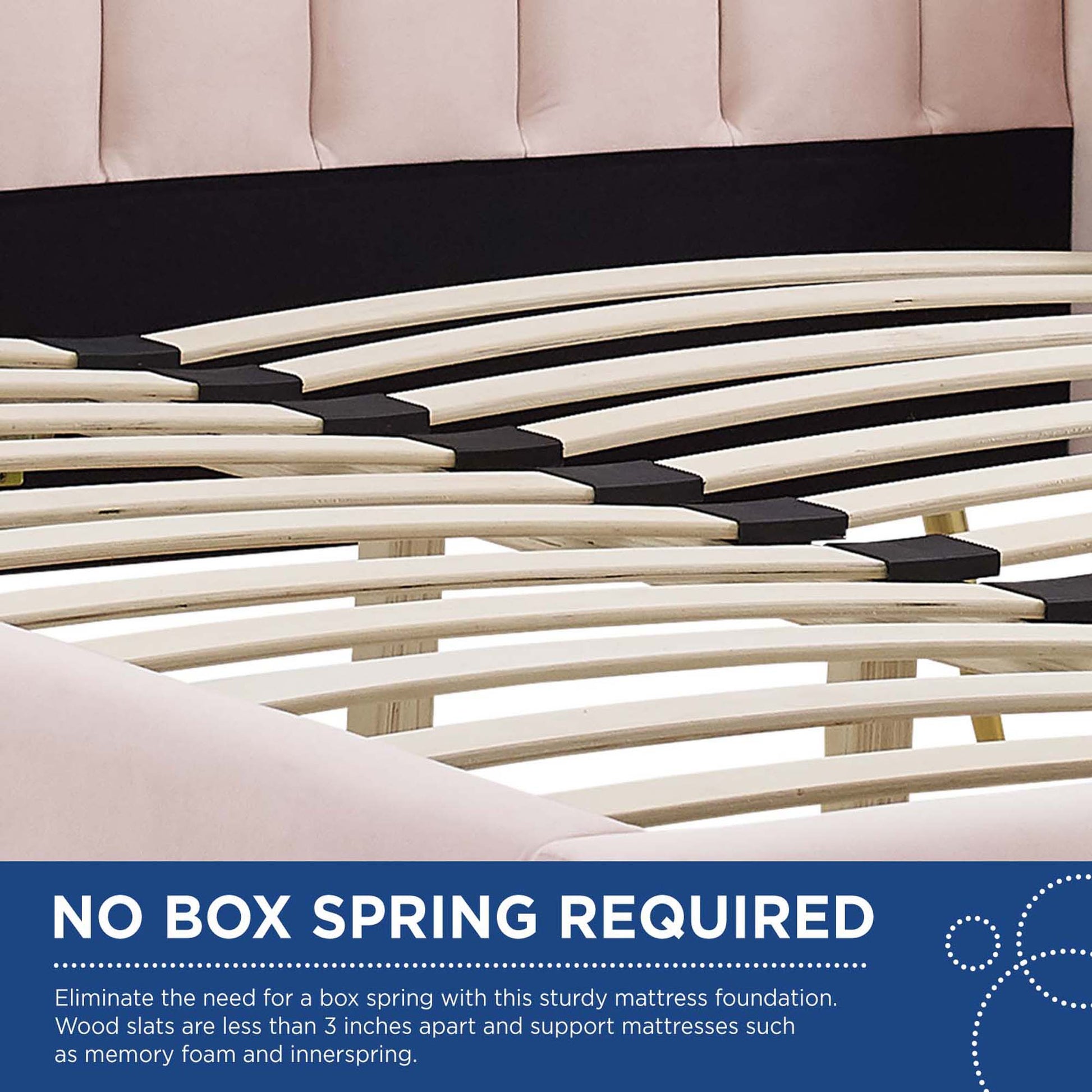 Lana Performance Velvet Queen Wingback Platform Bed by Modway - Best Buy Furniture