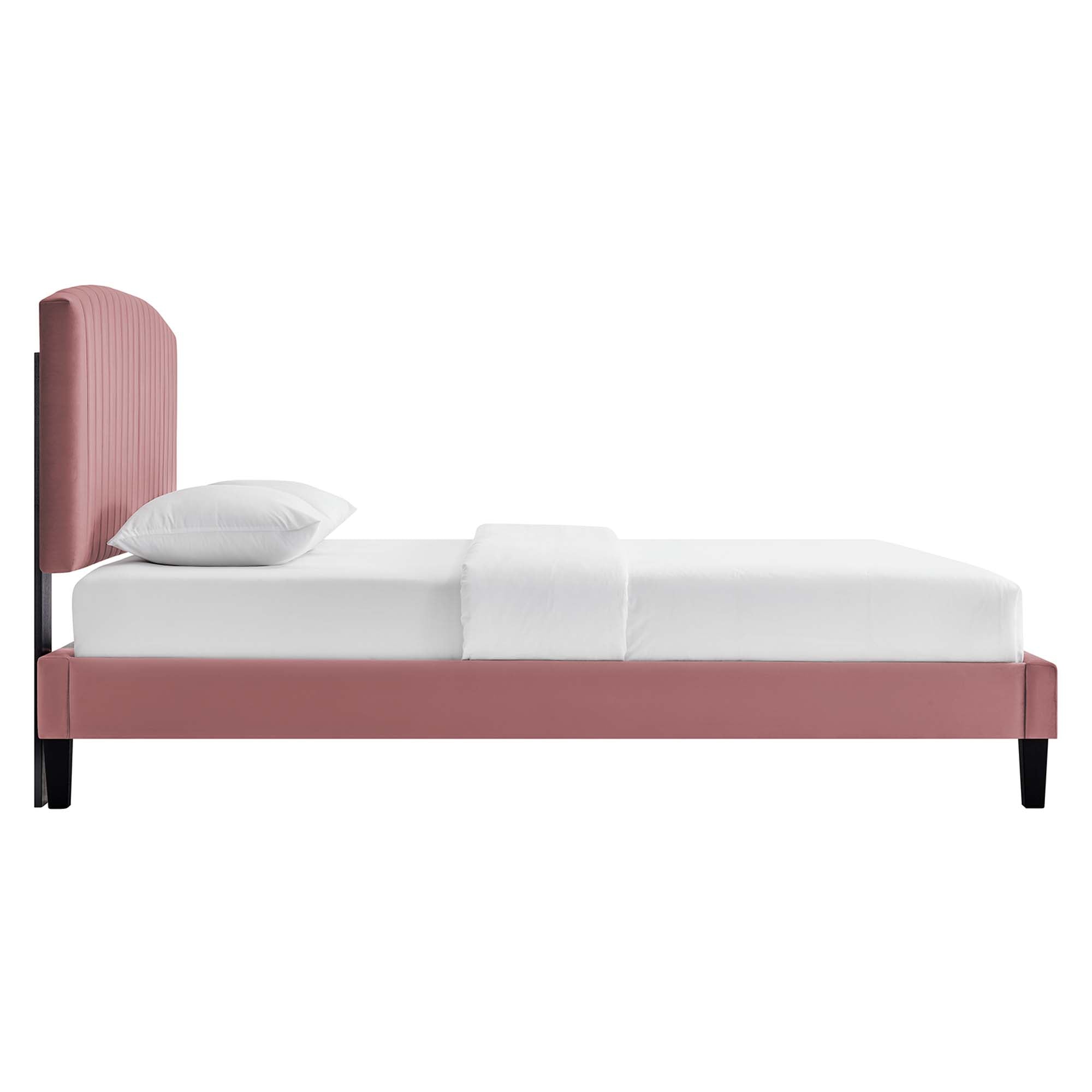 Alessi Performance Velvet Queen Platform Bed by Modway - Best Buy Furniture