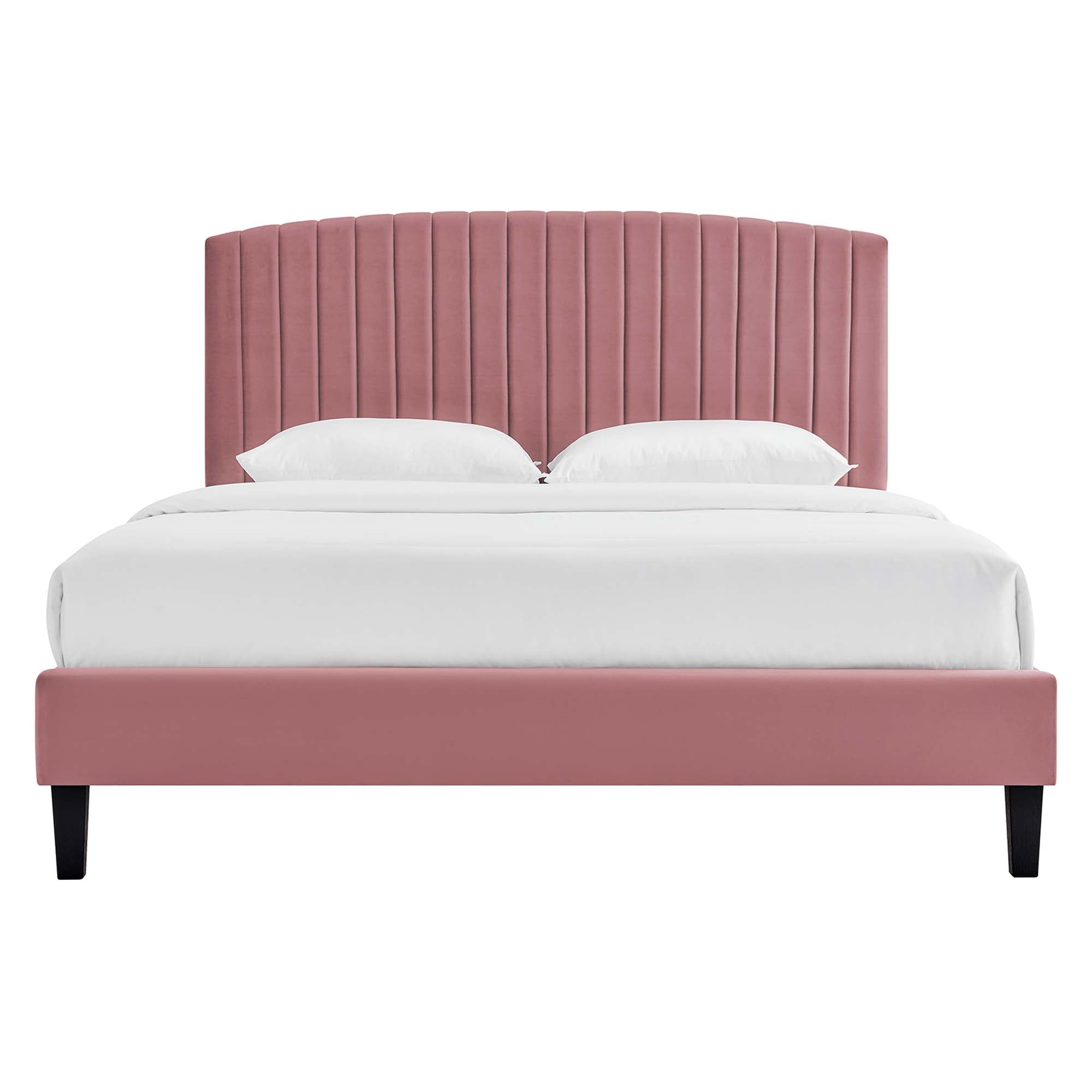 Alessi Performance Velvet Queen Platform Bed by Modway - Best Buy Furniture