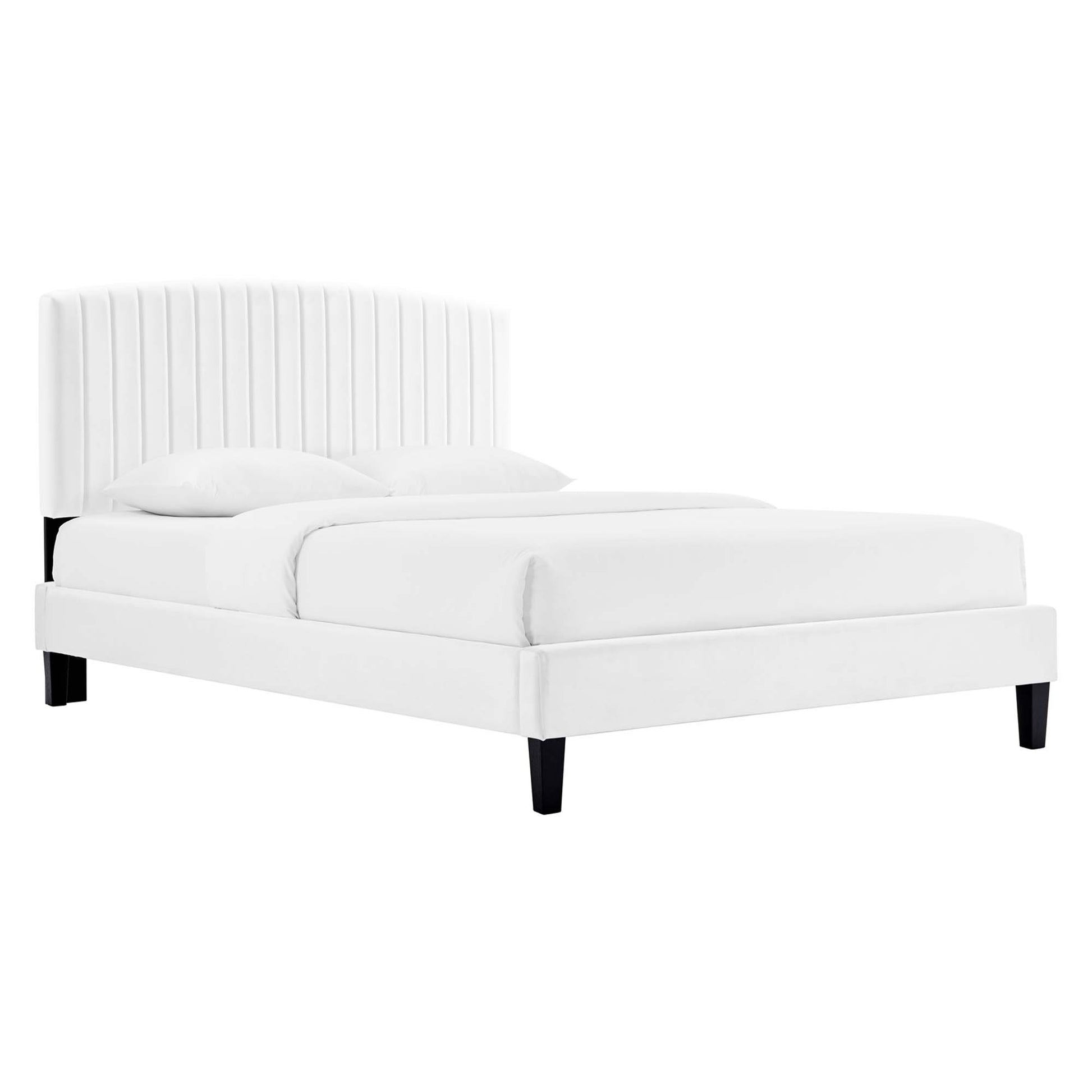 Alessi Performance Velvet Queen Platform Bed by Modway - Best Buy Furniture