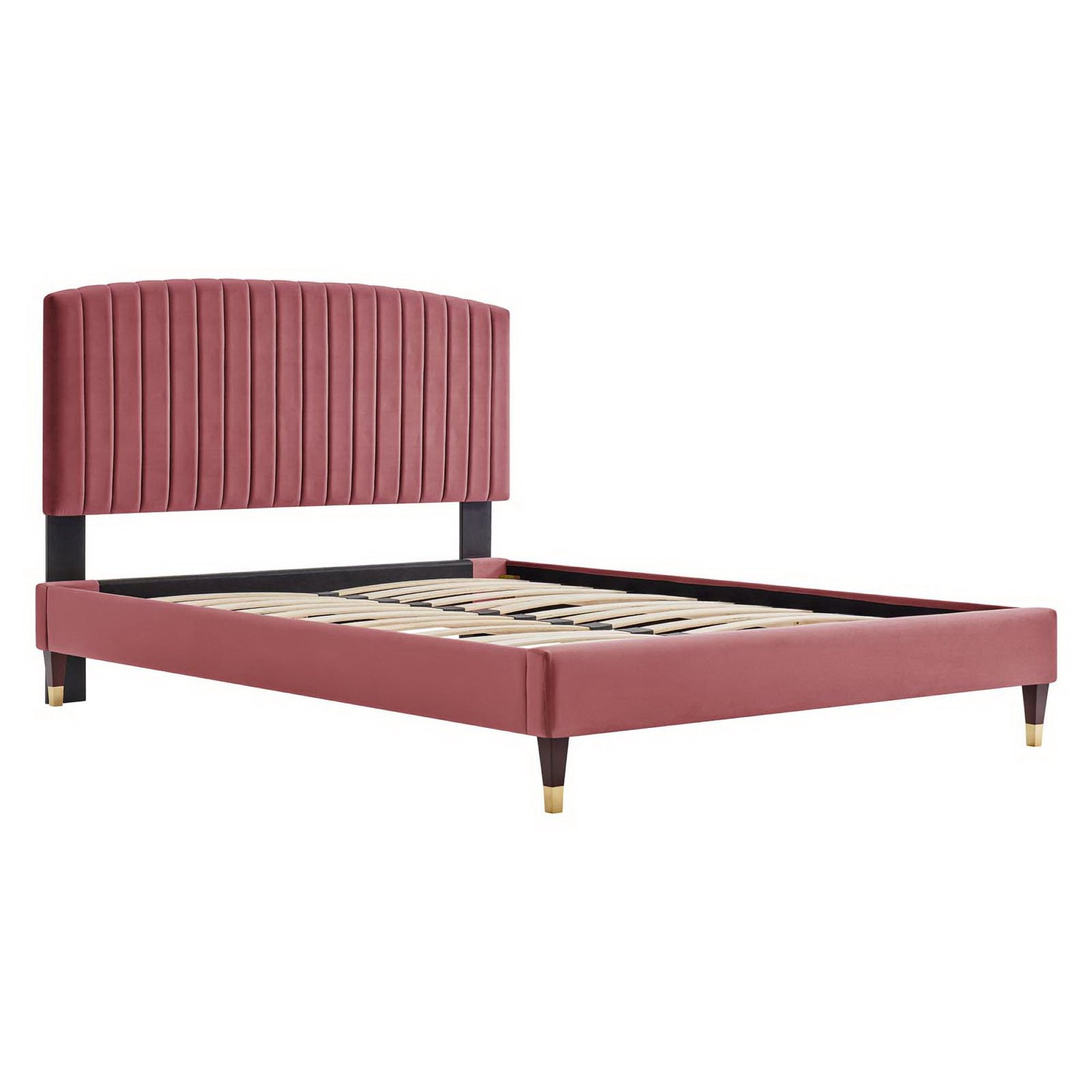 Alessi Performance Velvet Queen Platform Bed by Modway - Best Buy Furniture