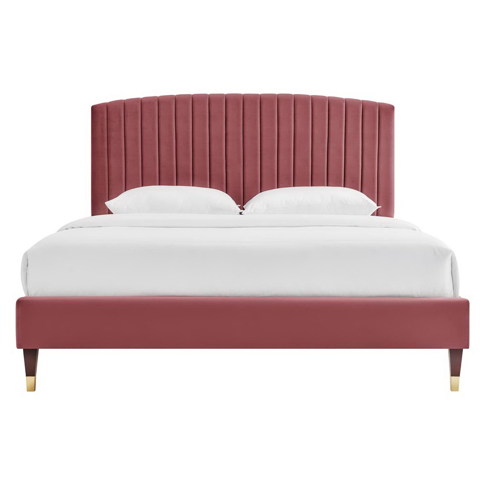 Alessi Performance Velvet Queen Platform Bed by Modway - Best Buy Furniture
