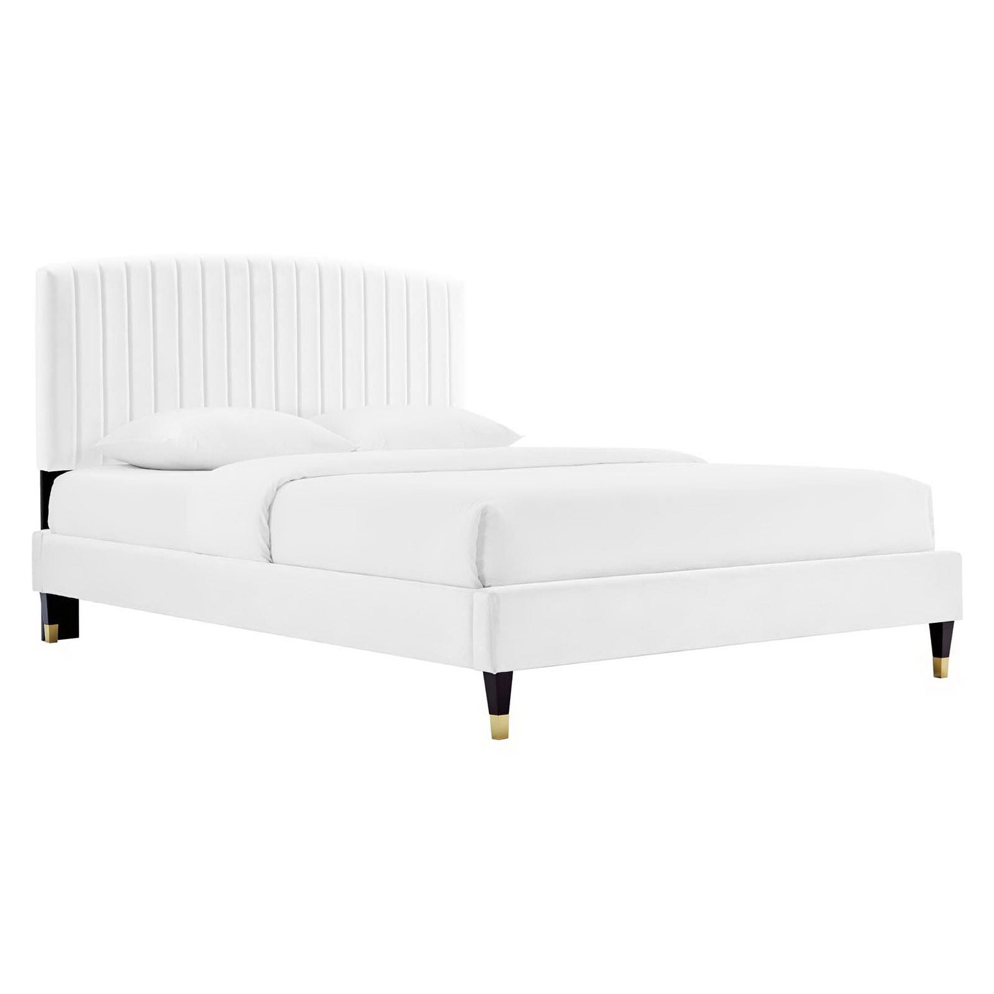 Alessi Performance Velvet Queen Platform Bed by Modway