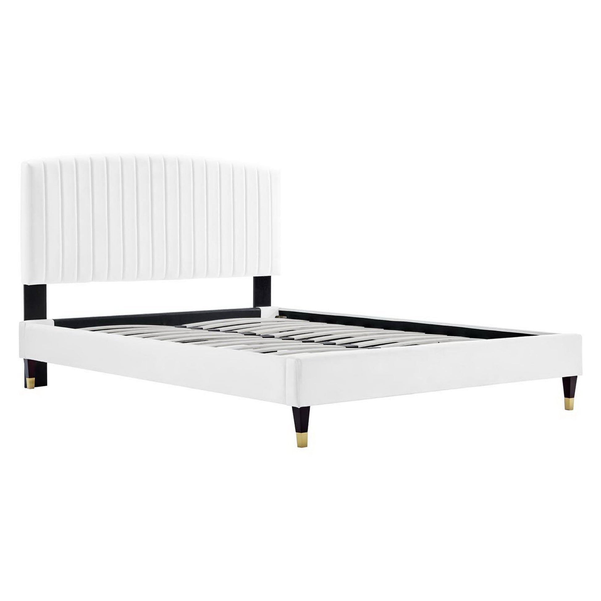 Alessi Performance Velvet Queen Platform Bed by Modway - Best Buy Furniture