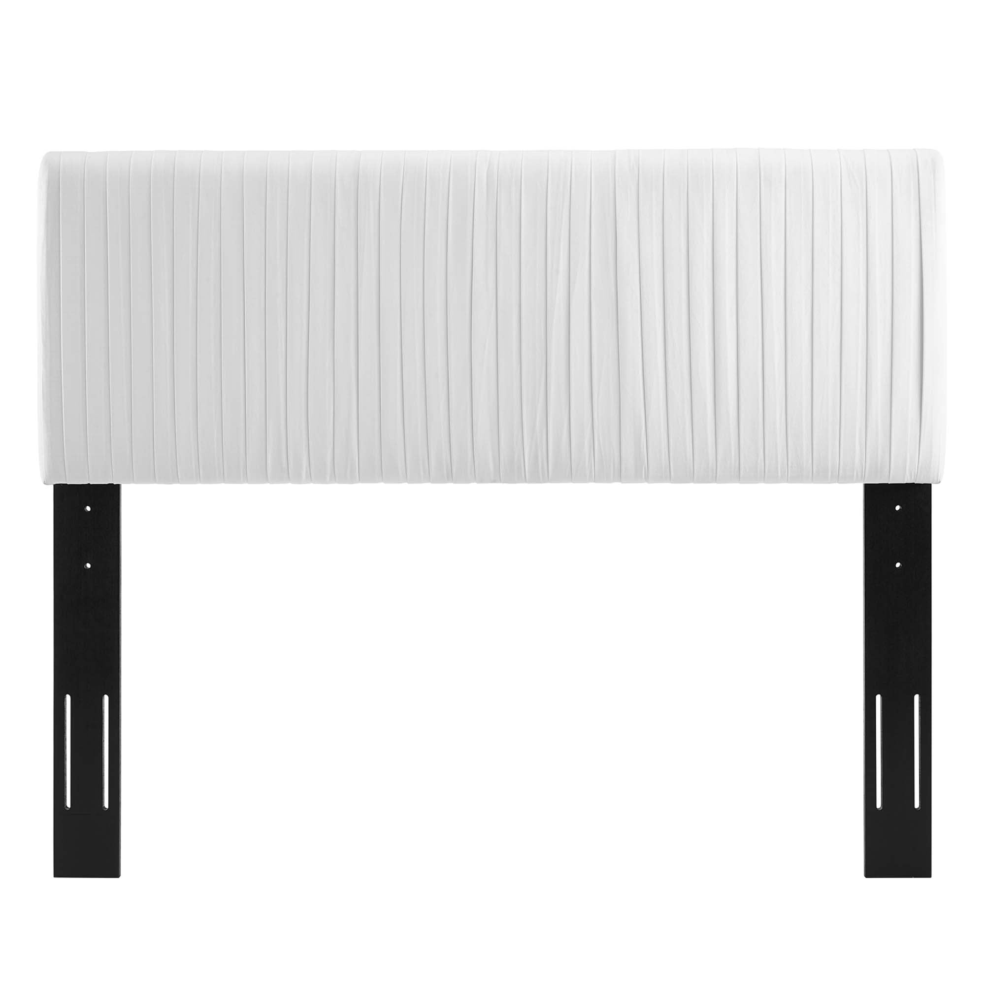 Eloise Channel Tufted Performance Velvet Full/Queen Headboard by Modway - Best Buy Furniture