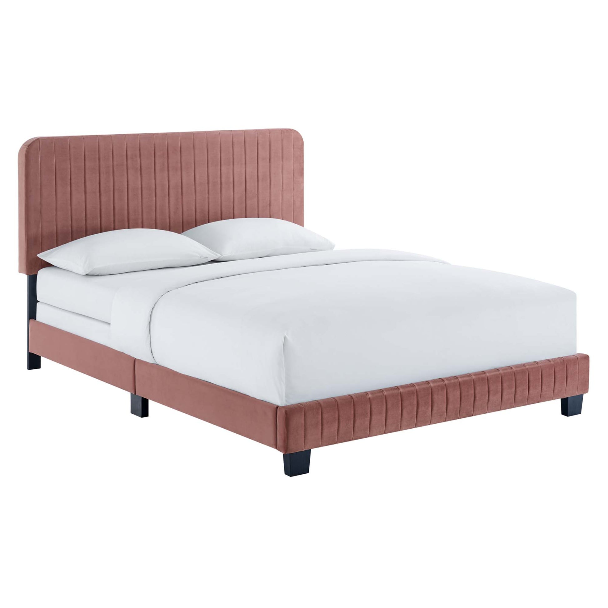 Celine Channel Tufted Performance Velvet Queen Bed by Modway - Best Buy Furniture