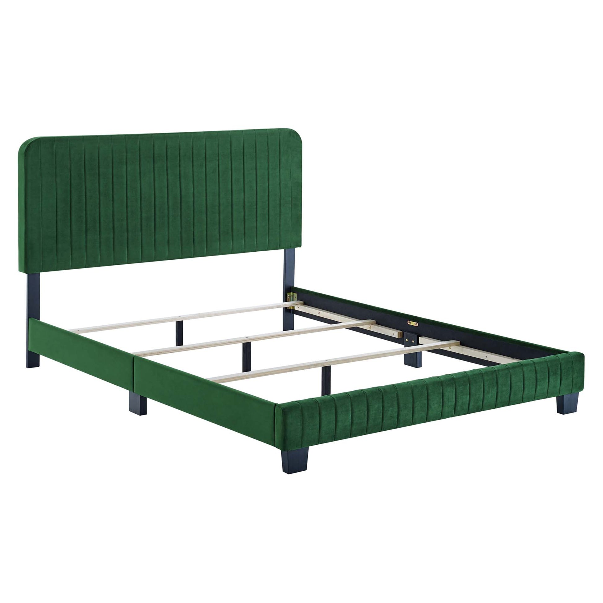 Celine Channel Tufted Performance Velvet Queen Bed by Modway - Best Buy Furniture
