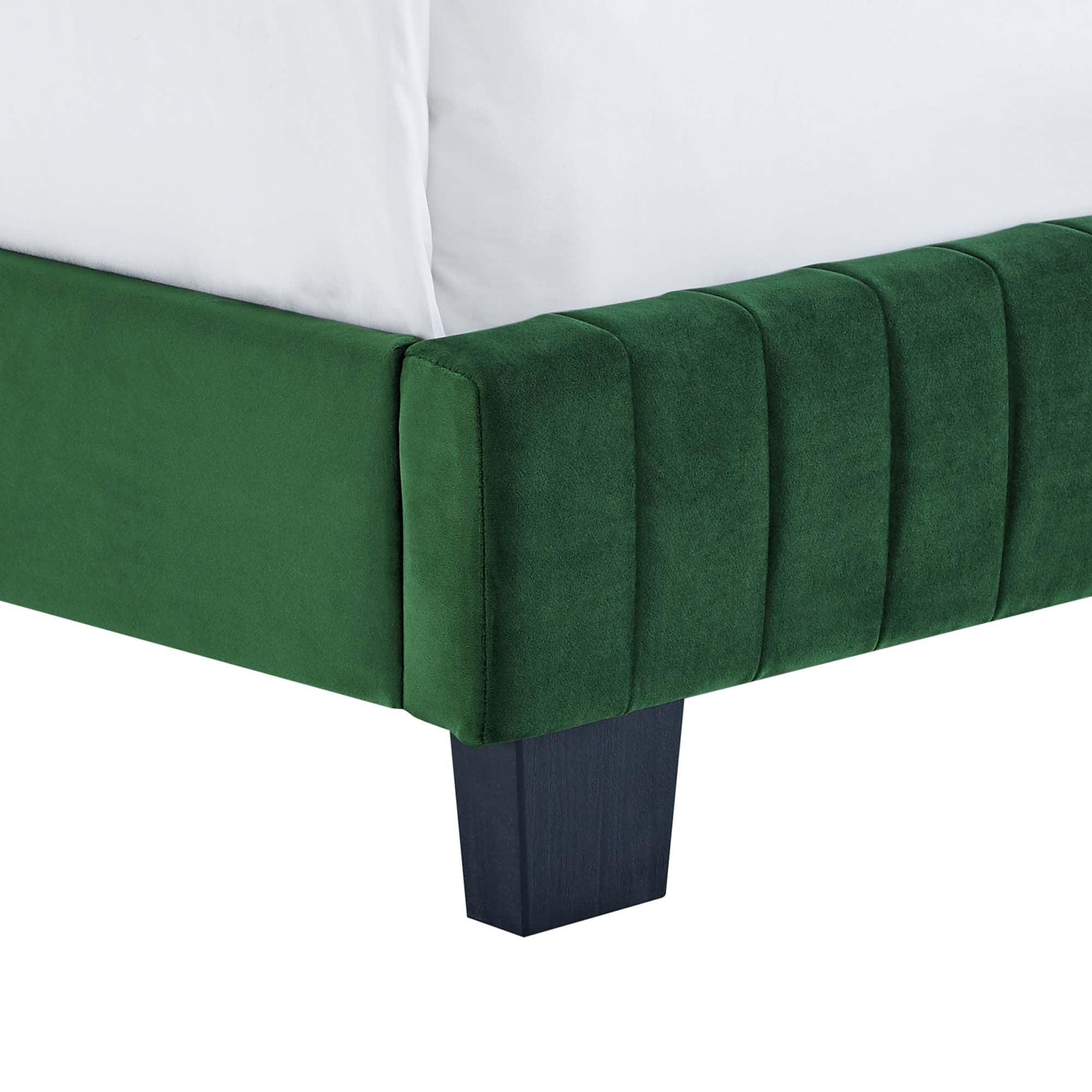 Celine Channel Tufted Performance Velvet Queen Bed by Modway - Best Buy Furniture