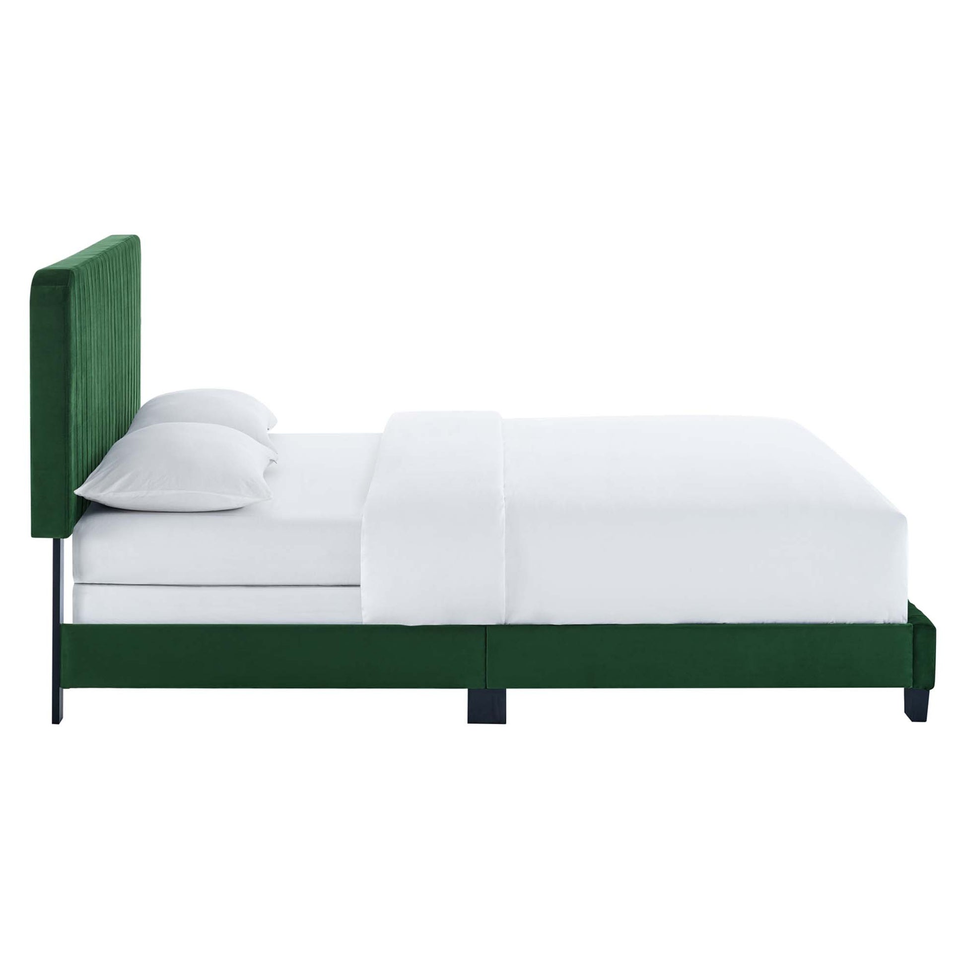 Celine Channel Tufted Performance Velvet Queen Bed by Modway - Best Buy Furniture