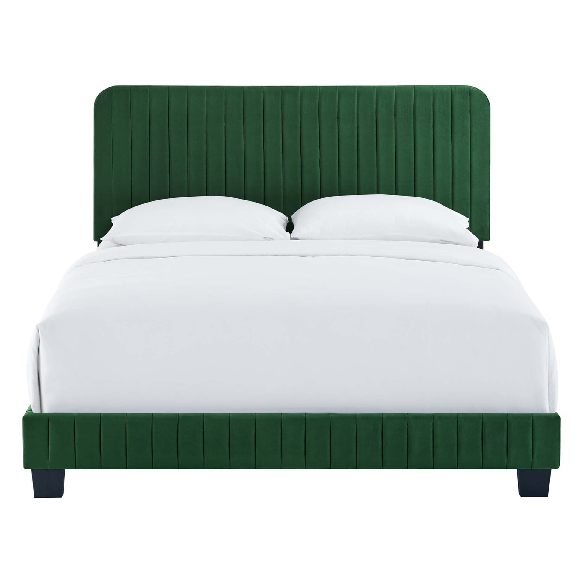 Celine Channel Tufted Performance Velvet Queen Bed by Modway - Best Buy Furniture