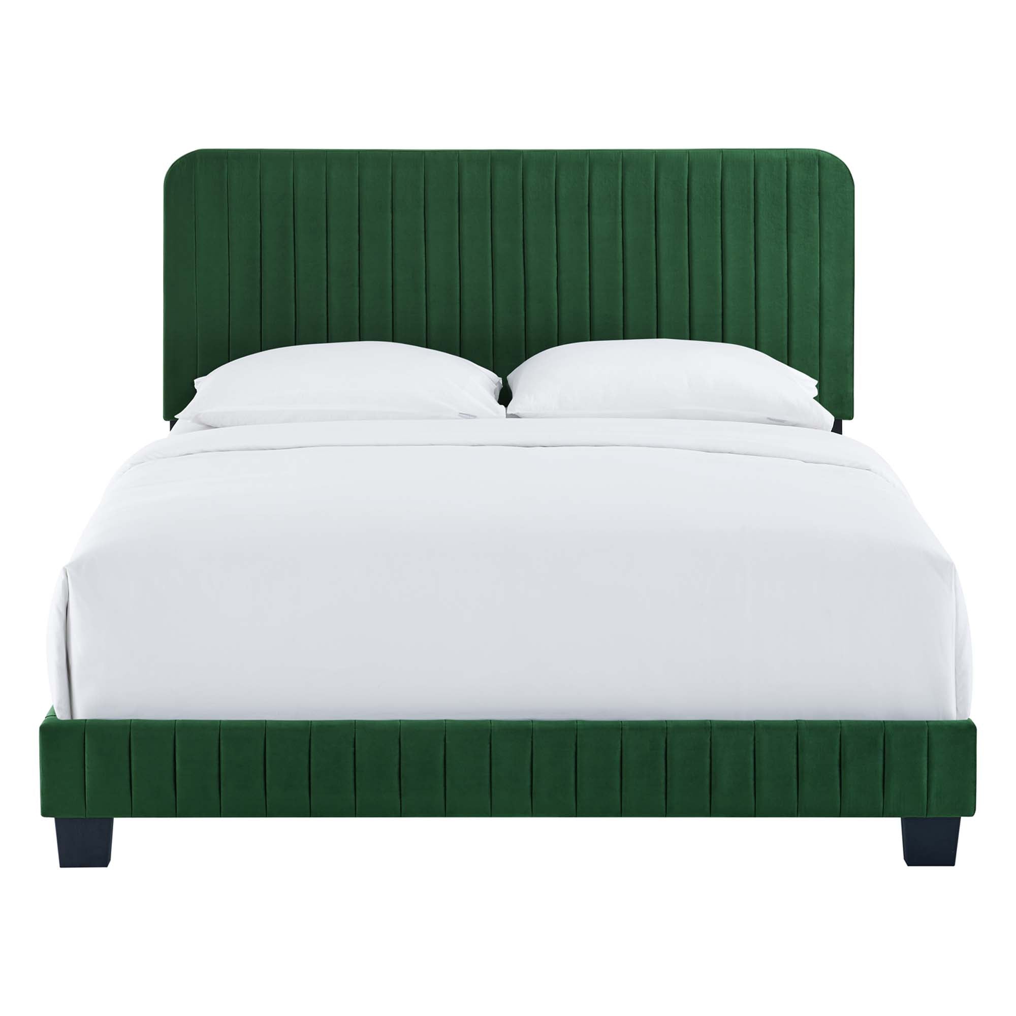 Celine Channel Tufted Performance Velvet Queen Bed by Modway - Best Buy Furniture