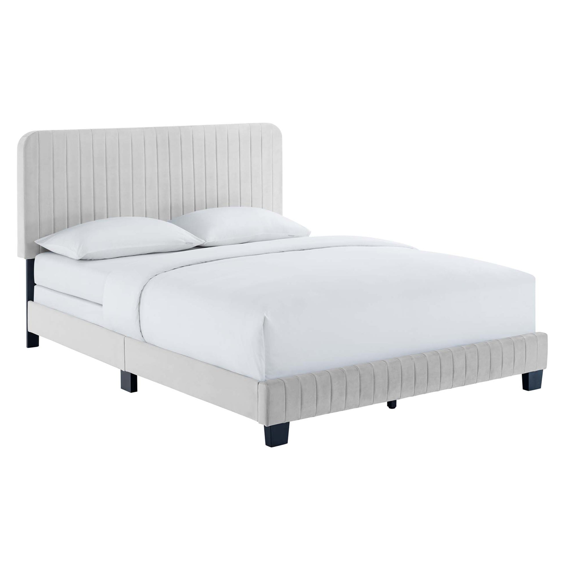 Celine Channel Tufted Performance Velvet Full Bed by Modway - Best Buy Furniture