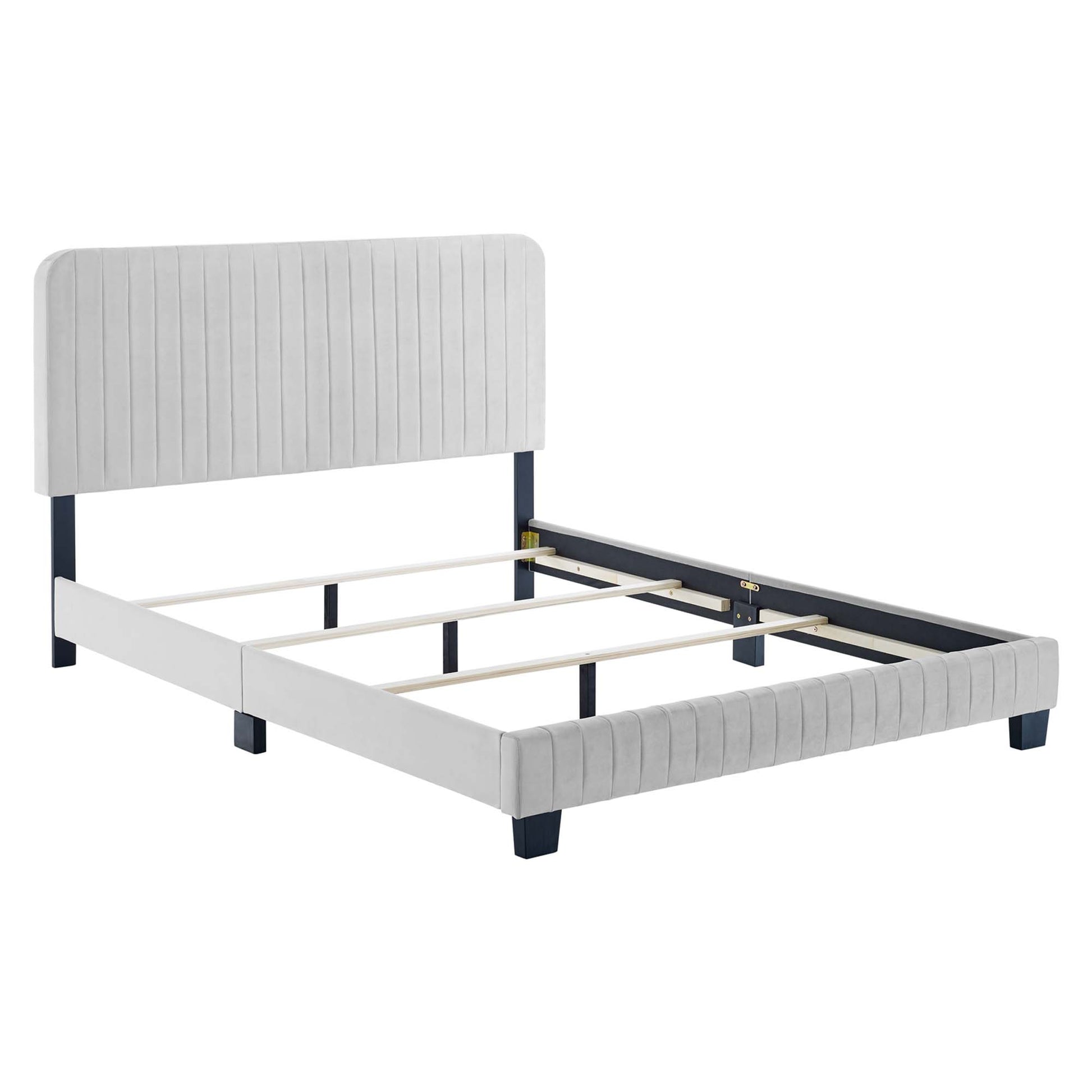 Celine Channel Tufted Performance Velvet Full Bed by Modway - Best Buy Furniture