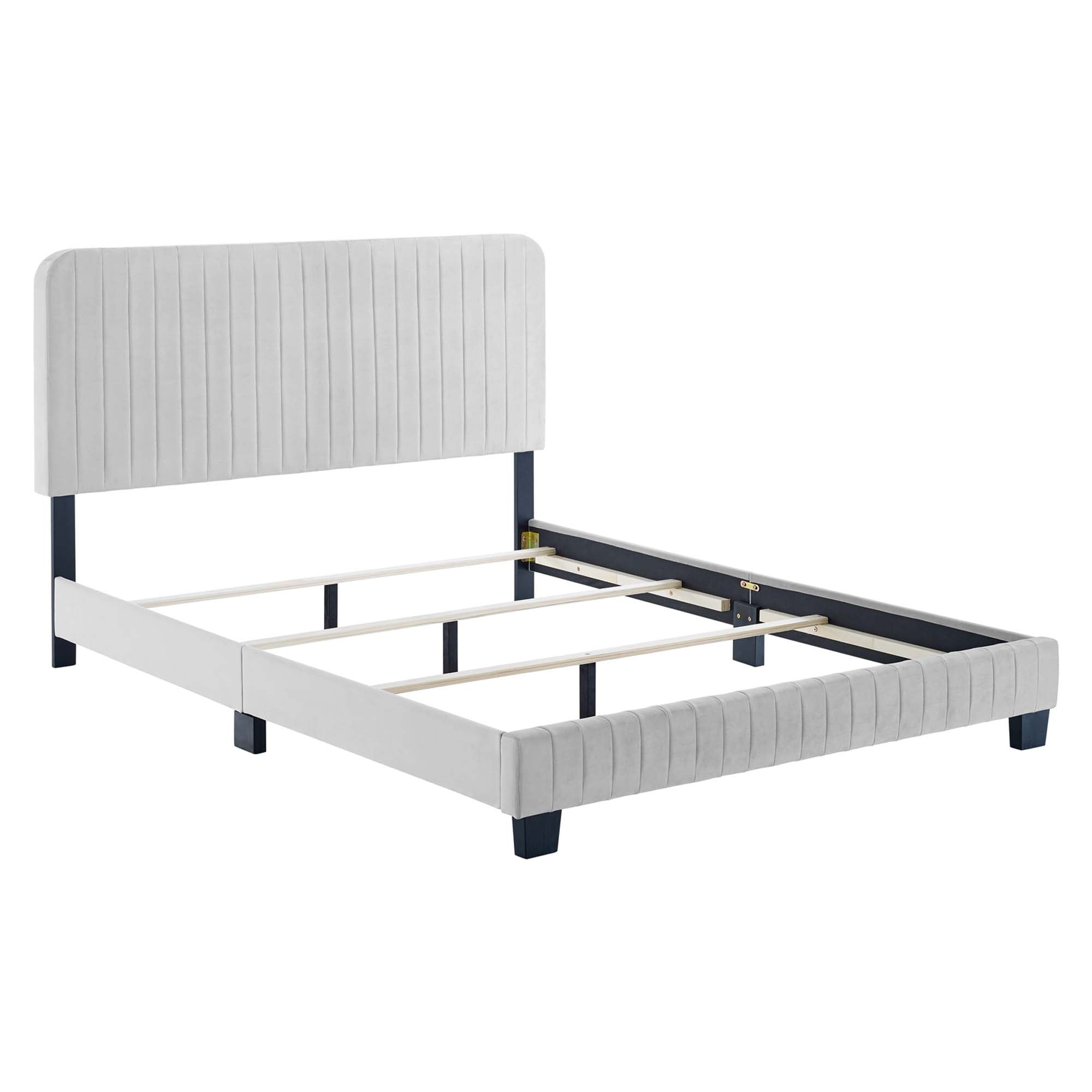 Celine Channel Tufted Performance Velvet Full Bed by Modway
