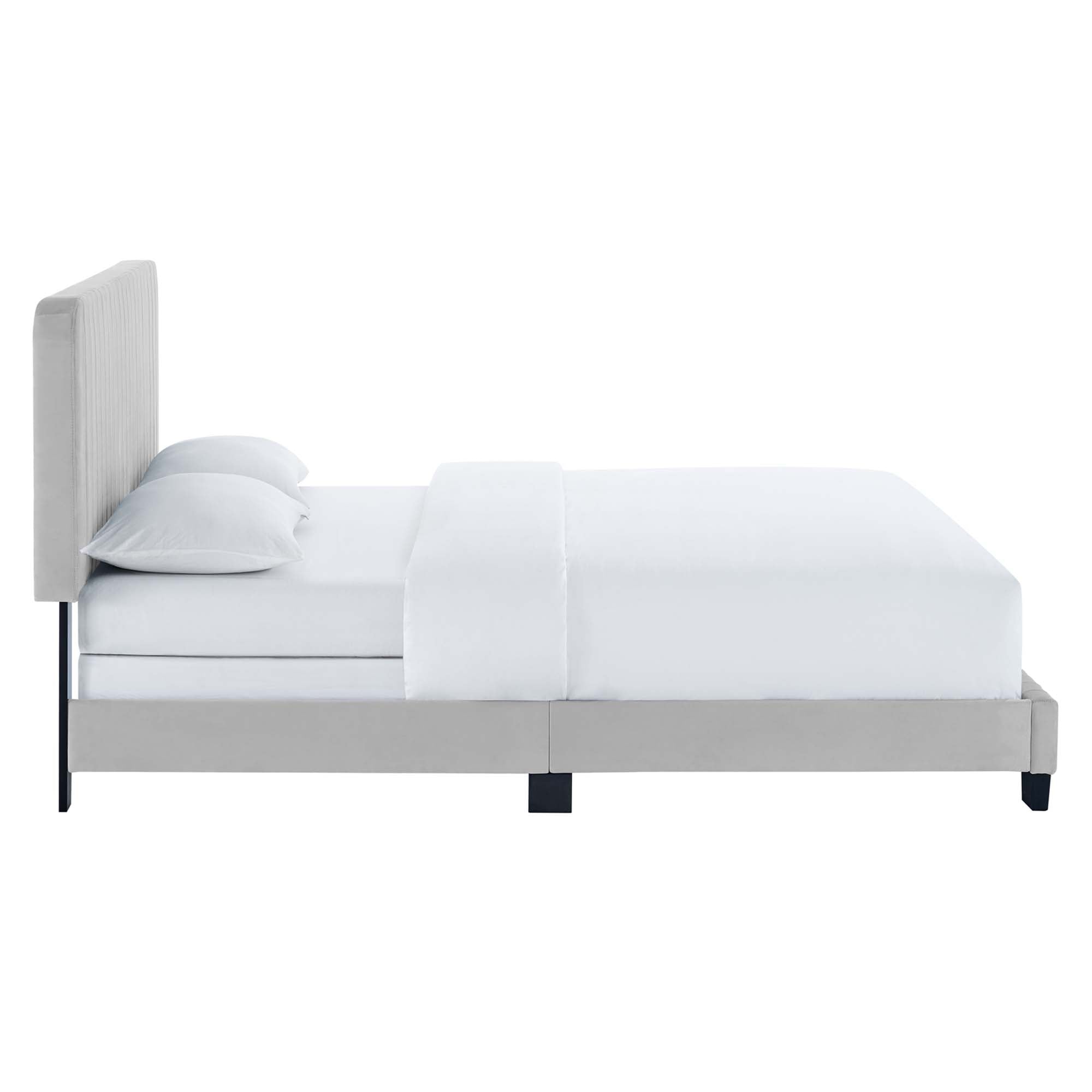 Celine Channel Tufted Performance Velvet Full Bed by Modway - Best Buy Furniture