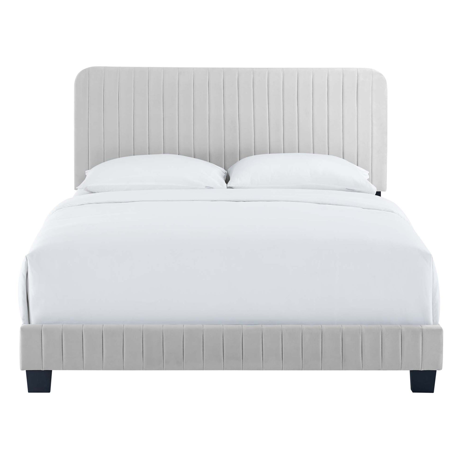 Celine Channel Tufted Performance Velvet Full Bed by Modway - Best Buy Furniture