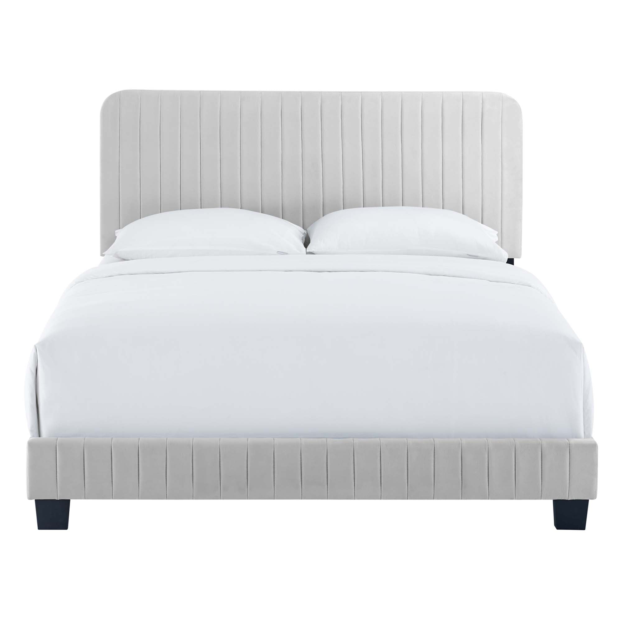 Celine Channel Tufted Performance Velvet Full Bed by Modway - Best Buy Furniture