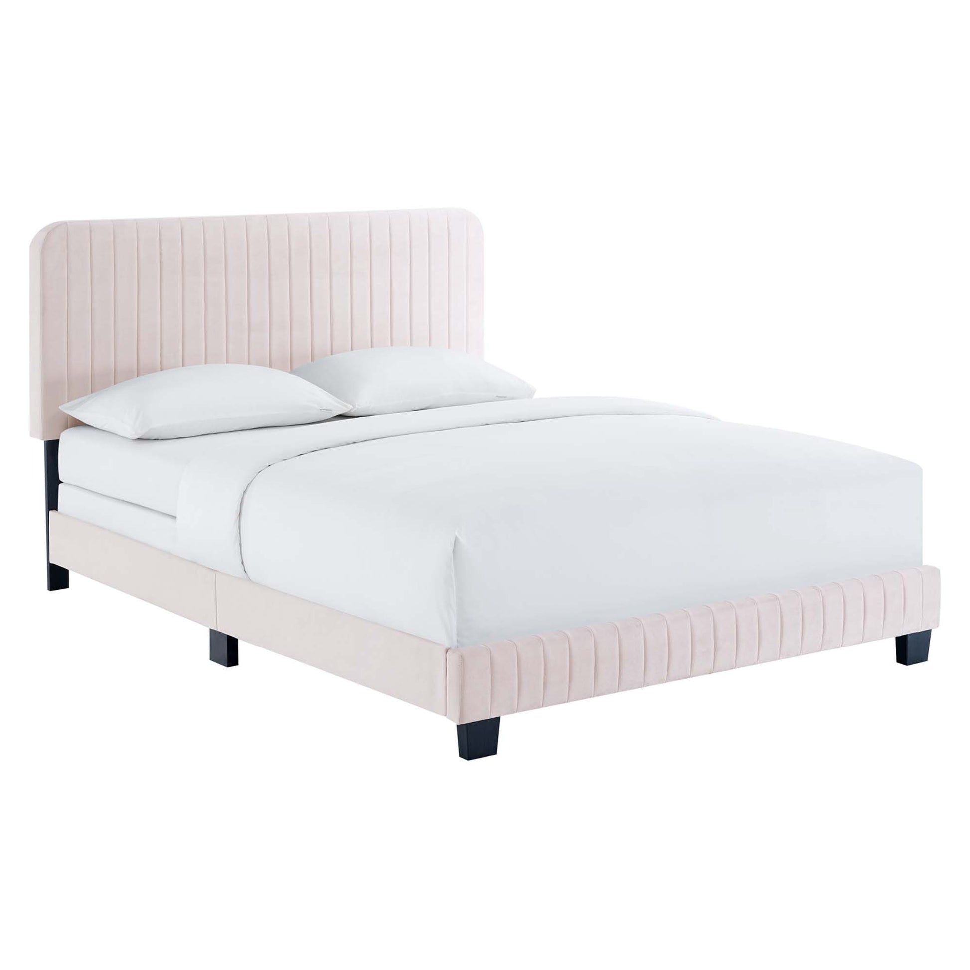 Celine Channel Tufted Performance Velvet Full Bed by Modway - Best Buy Furniture
