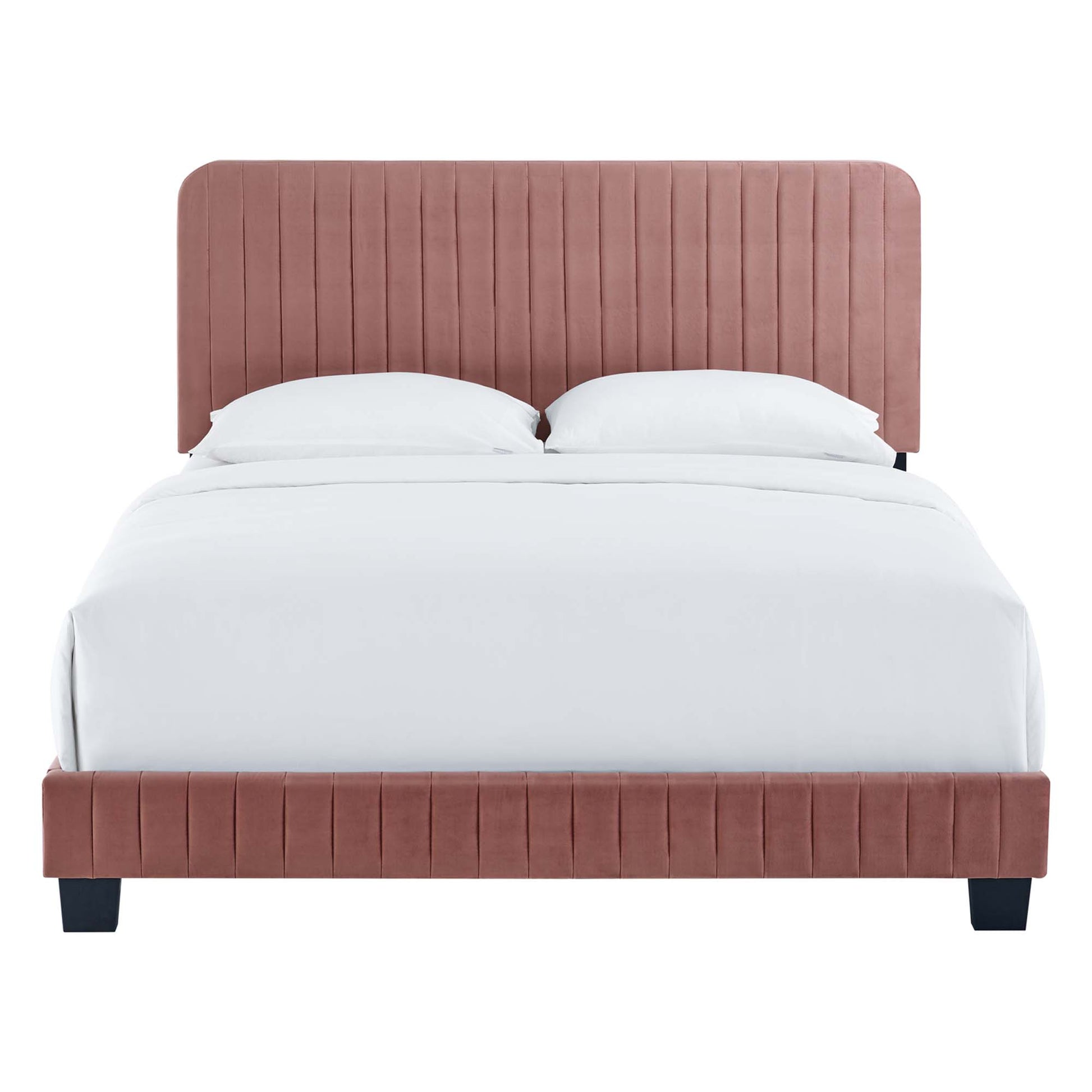 Celine Channel Tufted Performance Velvet Twin Bed by Modway - Best Buy Furniture