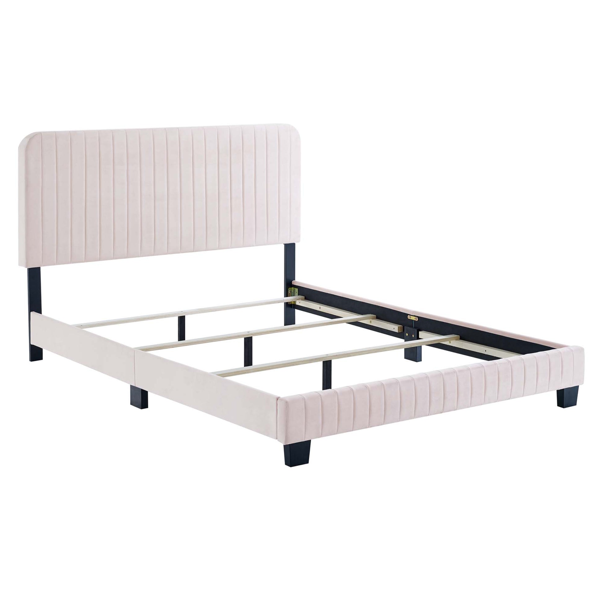Celine Channel Tufted Performance Velvet Twin Bed by Modway - Best Buy Furniture