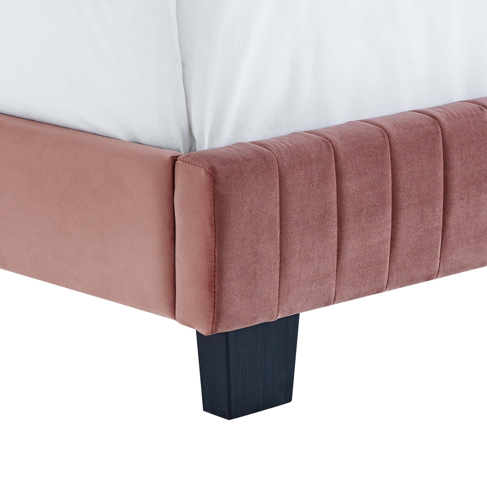 Celine Channel Tufted Performance Velvet King Platform Bed by Modway - Best Buy Furniture