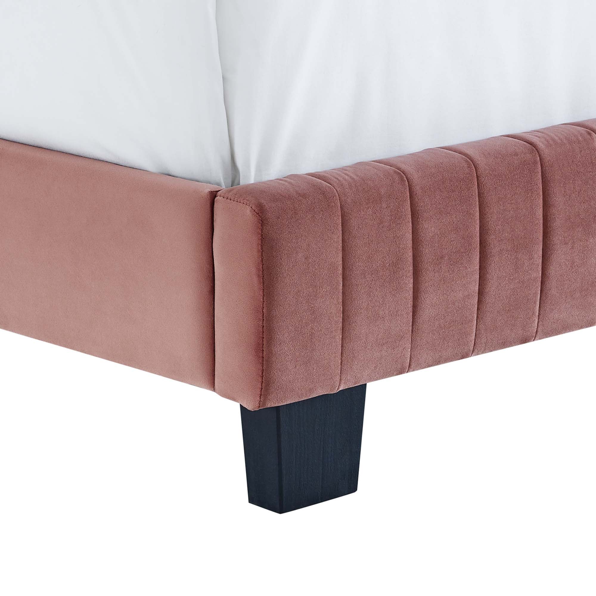 Celine Channel Tufted Performance Velvet King Platform Bed by Modway - Best Buy Furniture