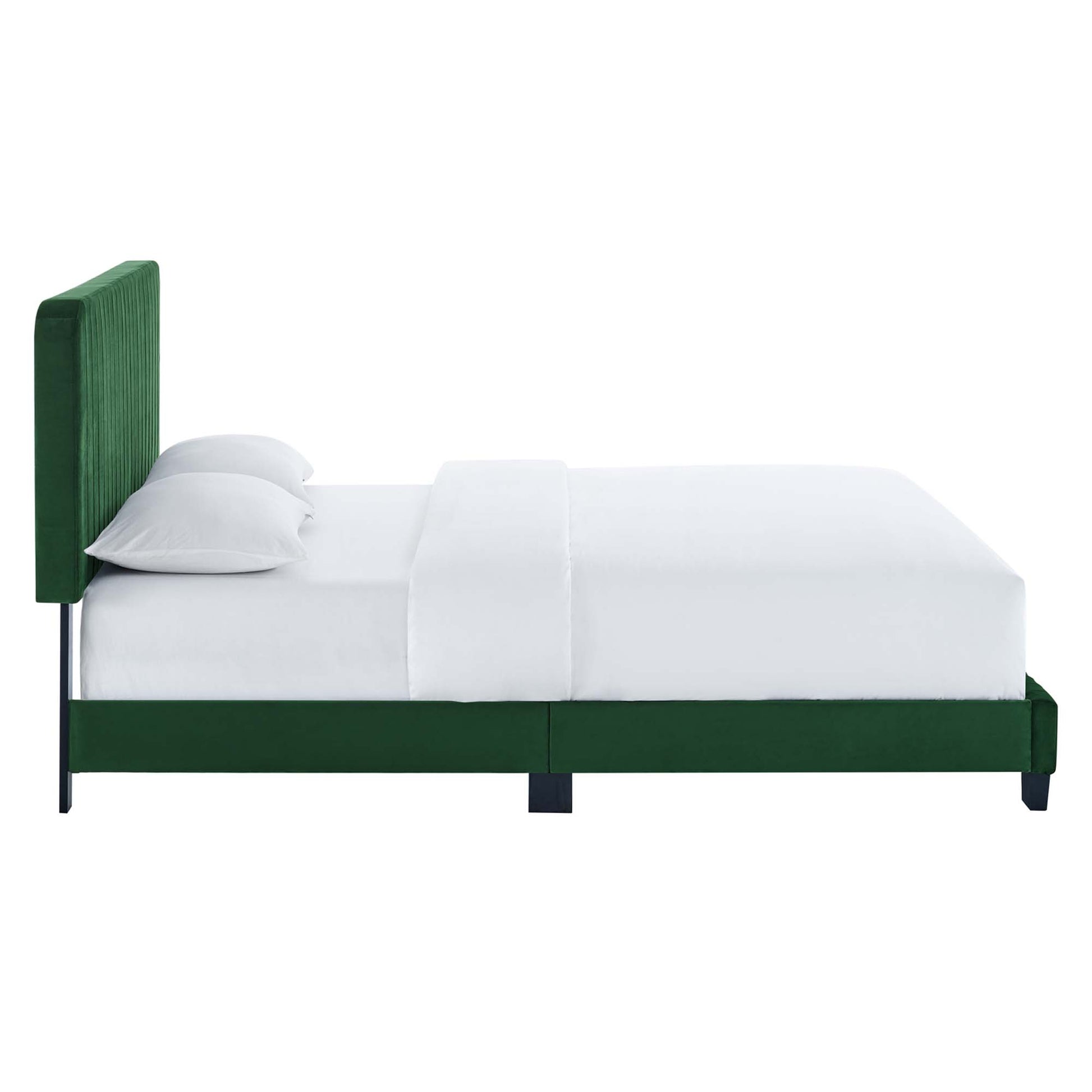 Celine Channel Tufted Performance Velvet King Platform Bed by Modway - Best Buy Furniture