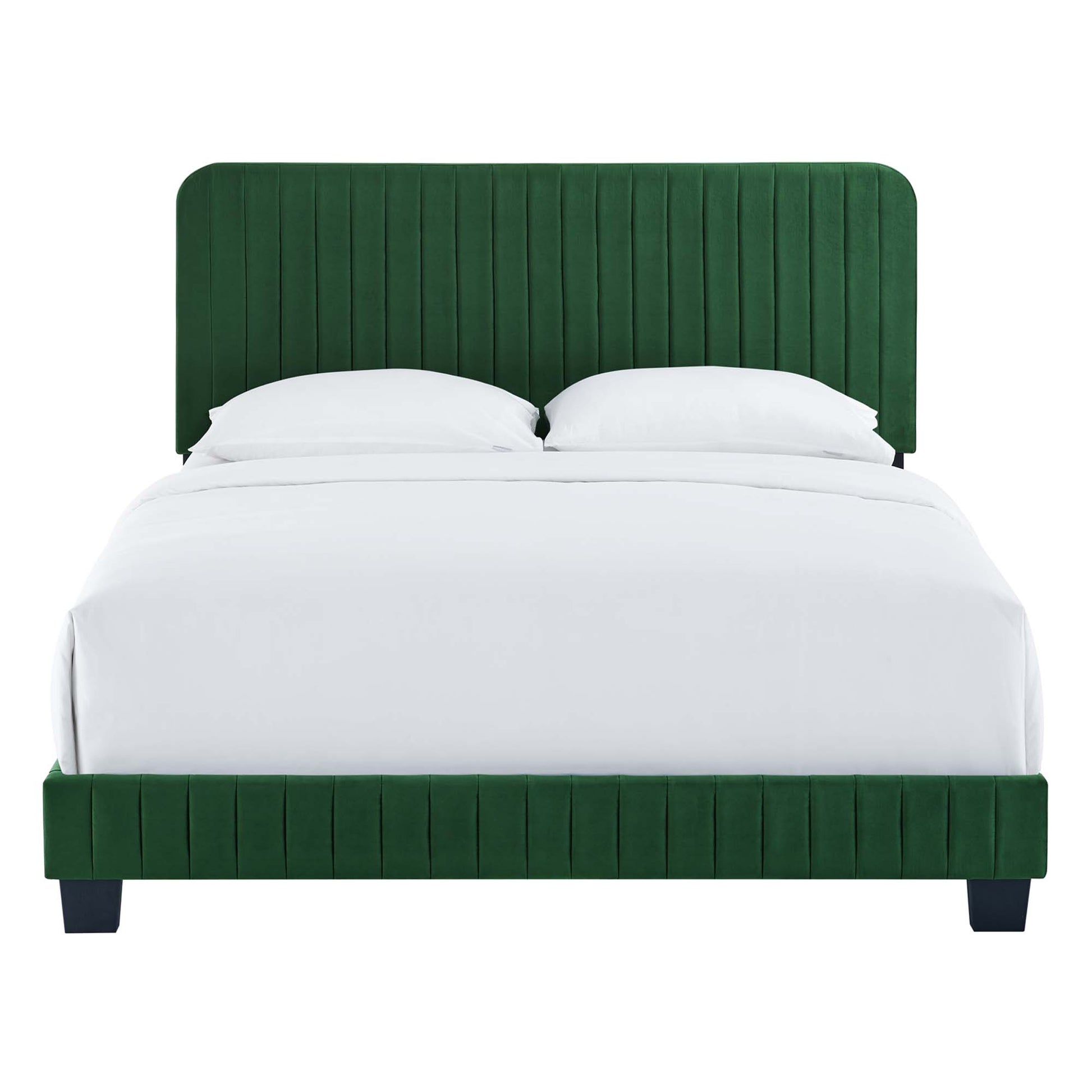 Celine Channel Tufted Performance Velvet King Platform Bed by Modway - Best Buy Furniture