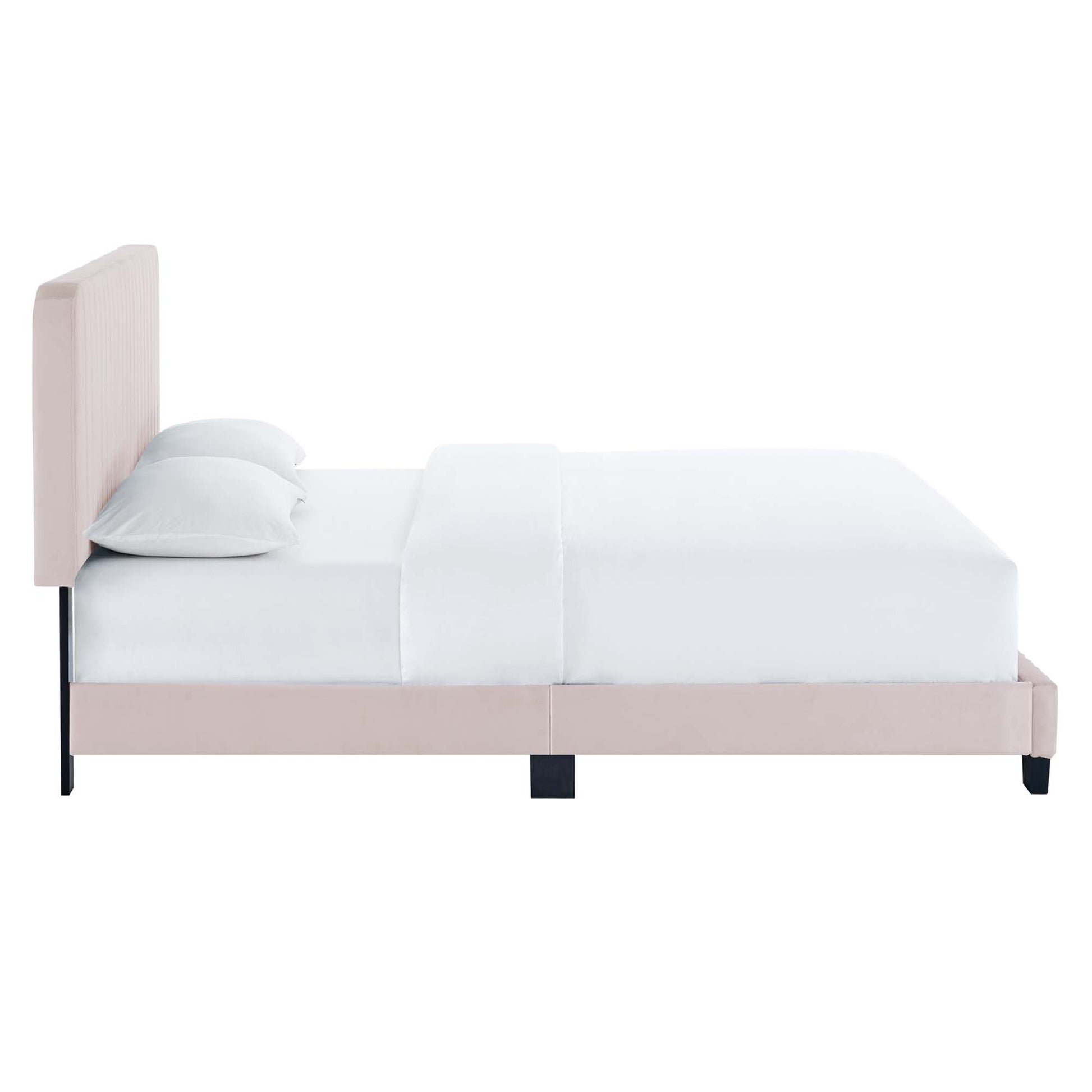 Celine Channel Tufted Performance Velvet King Platform Bed by Modway - Best Buy Furniture