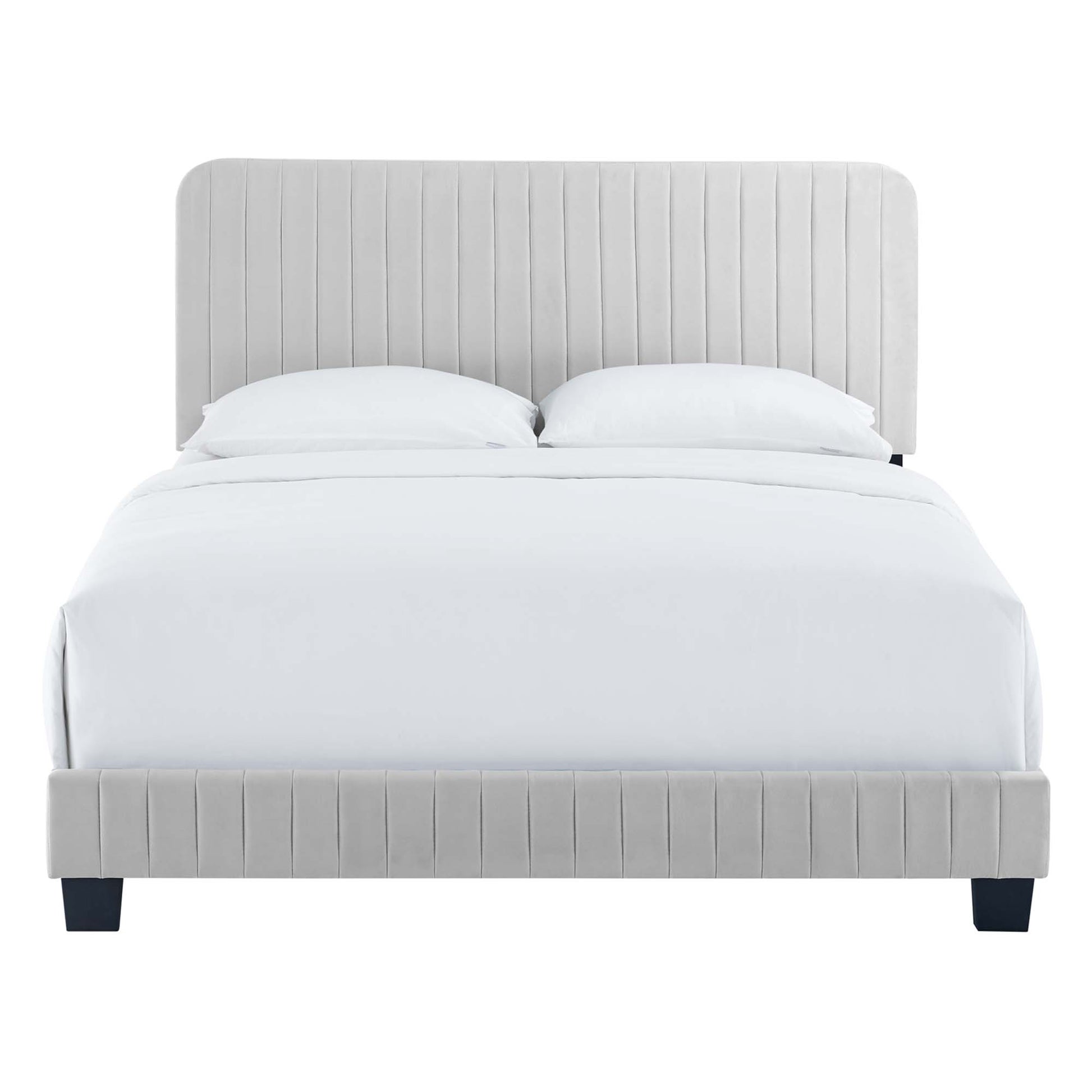 Celine Channel Tufted Performance Velvet Twin Platform Bed by Modway - Best Buy Furniture