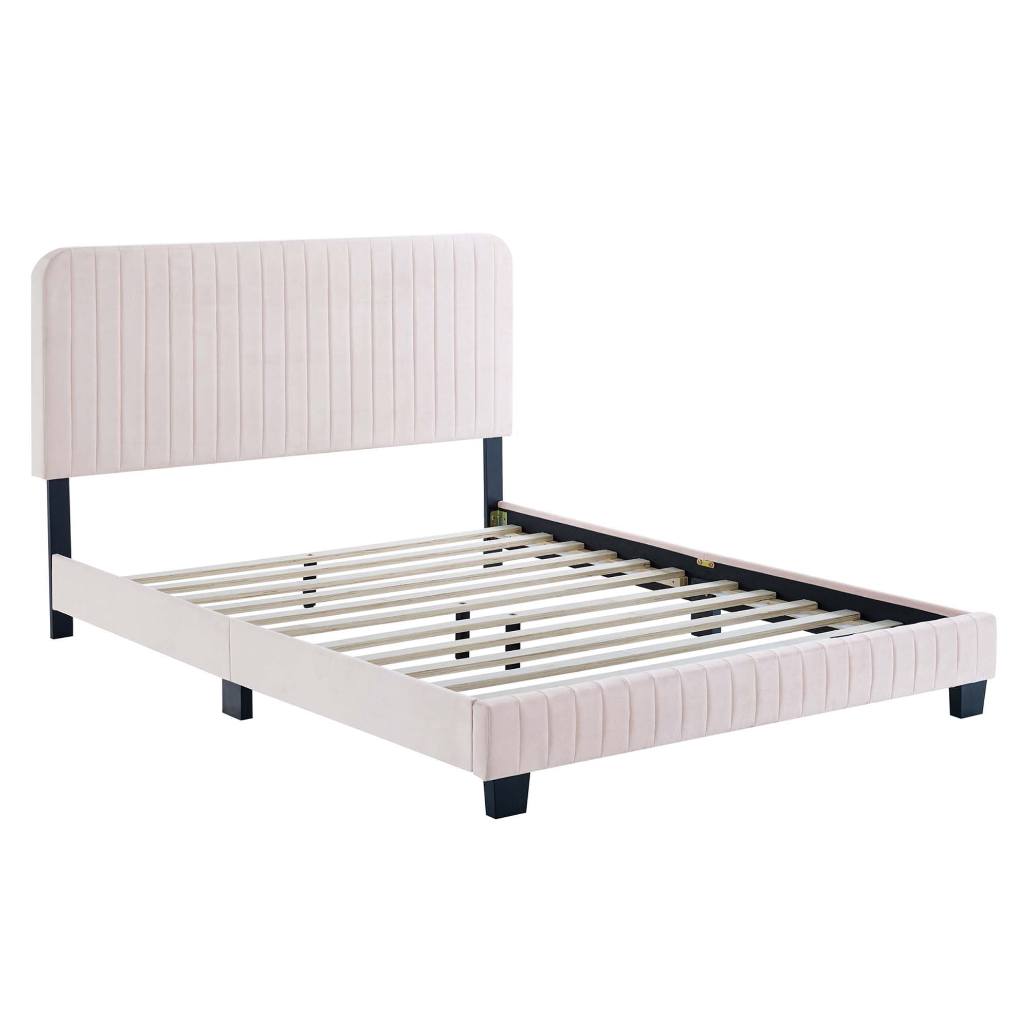 Celine Channel Tufted Performance Velvet Twin Platform Bed by Modway - Best Buy Furniture