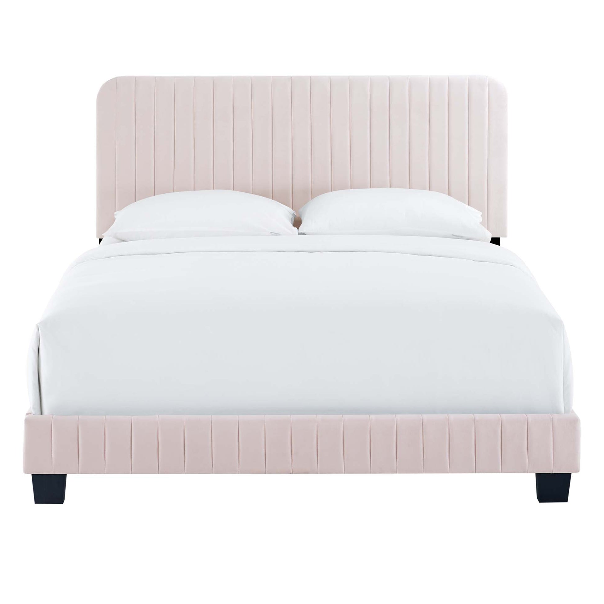 Celine Channel Tufted Performance Velvet Twin Platform Bed by Modway - Best Buy Furniture