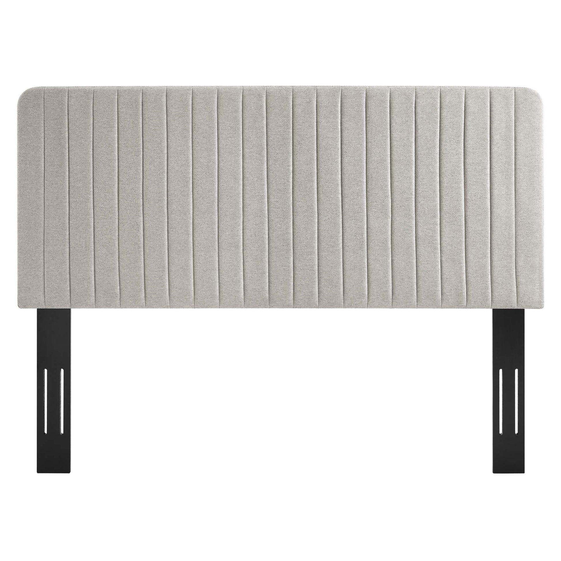 Milenna Channel Tufted Upholstered Fabric Full/Queen Headboard by Modway - Best Buy Furniture