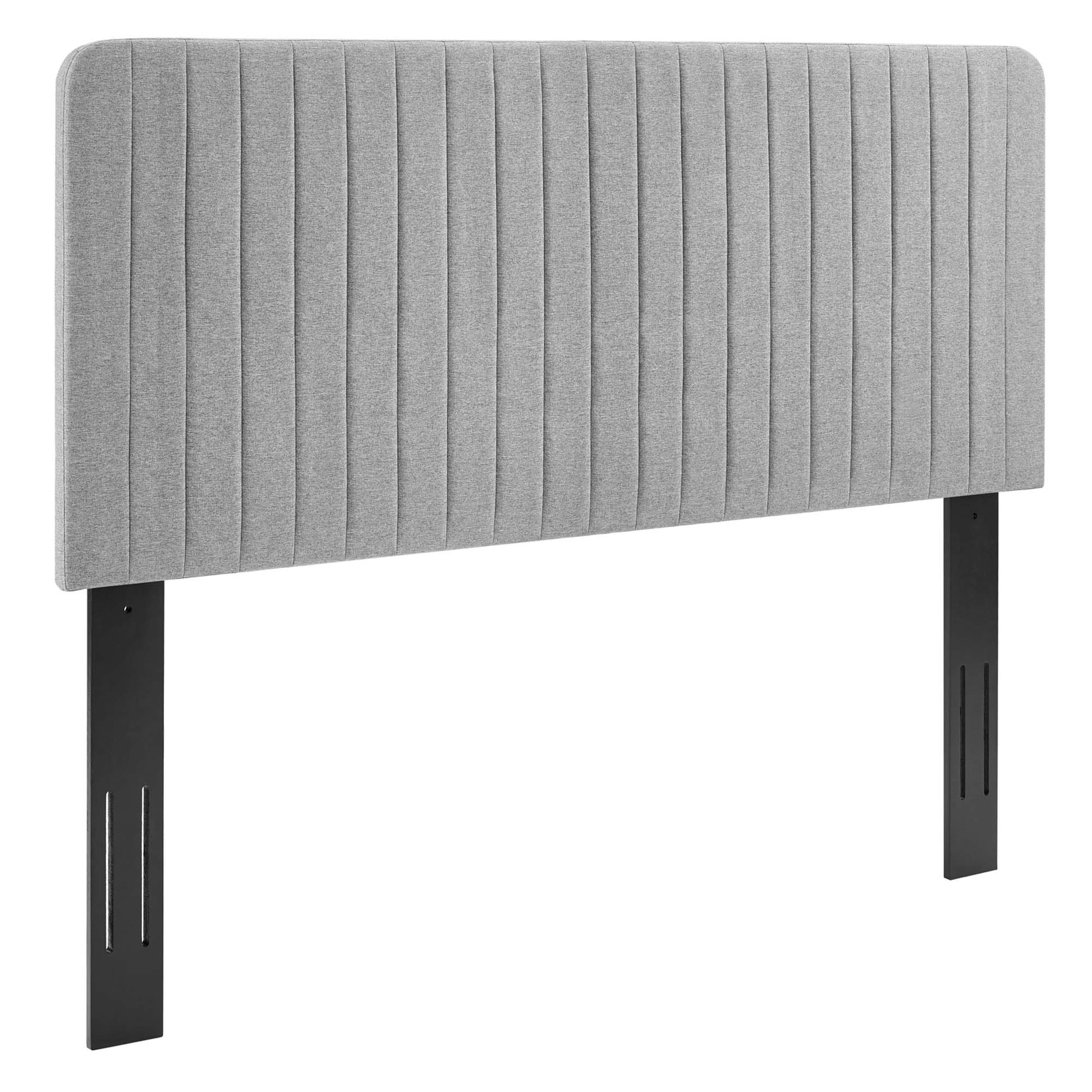 Milenna Channel Tufted Upholstered Fabric King/California King Headboard by Modway - Best Buy Furniture