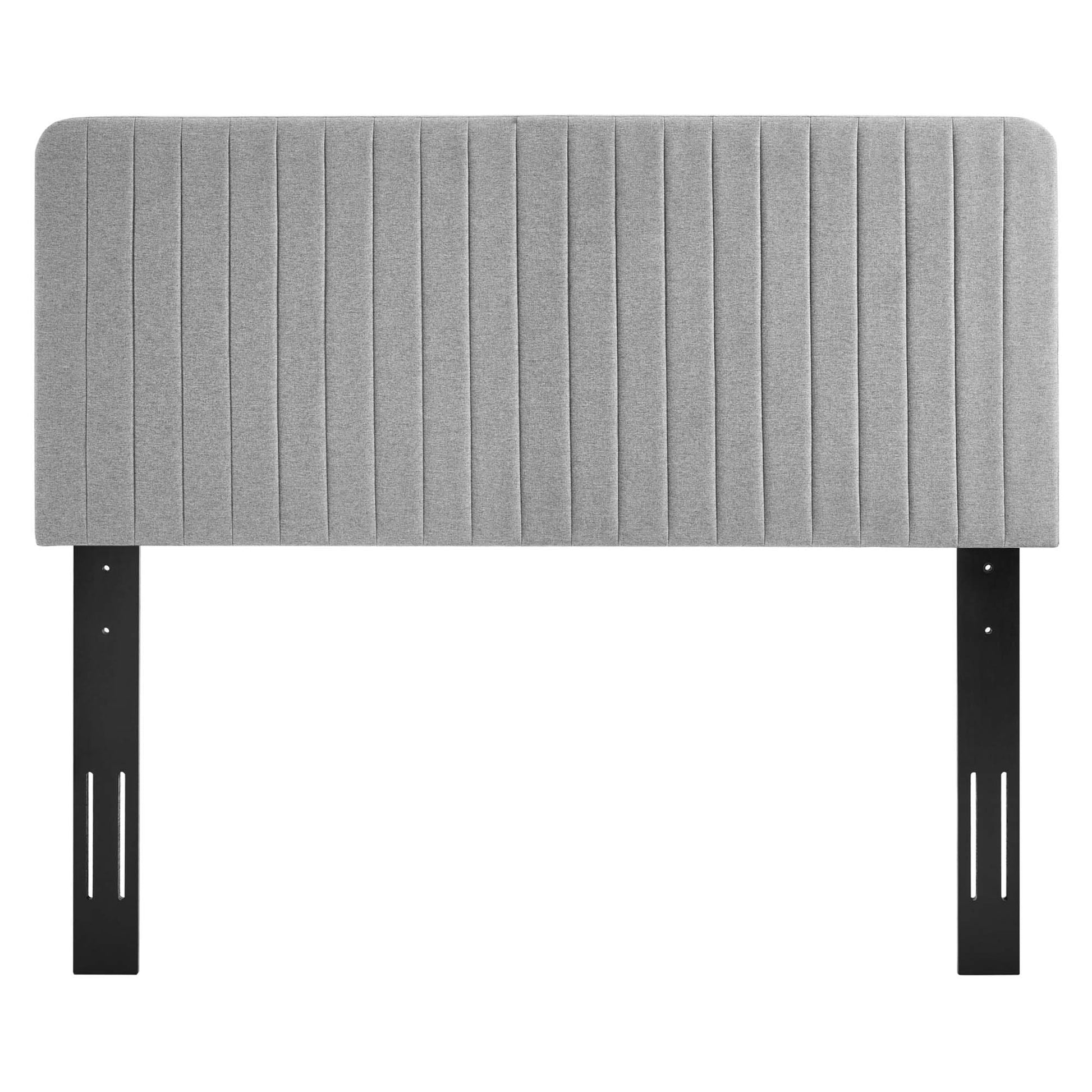 Milenna Channel Tufted Upholstered Fabric King/California King Headboard by Modway - Best Buy Furniture