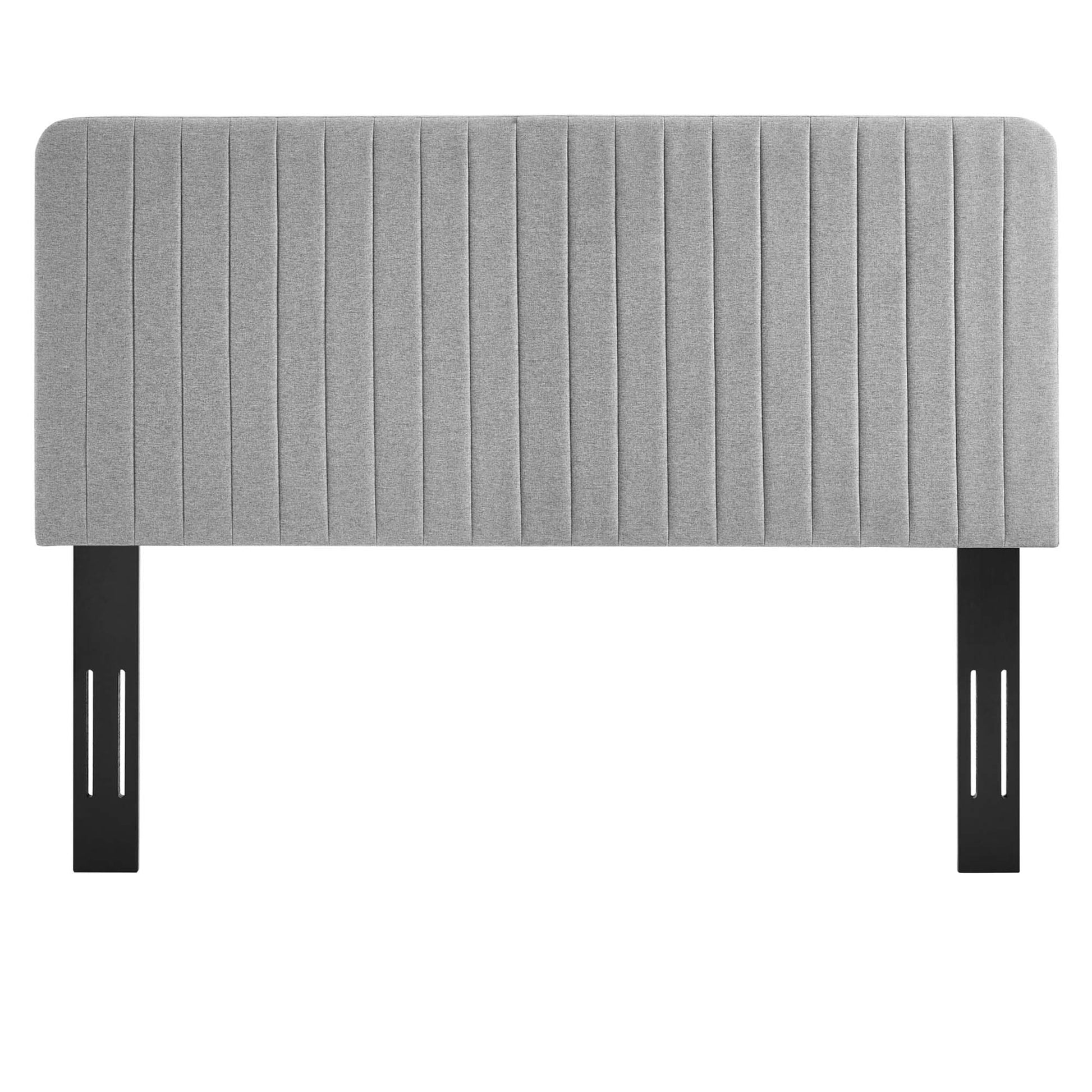 Milenna Channel Tufted Upholstered Fabric King/California King Headboard by Modway - Best Buy Furniture