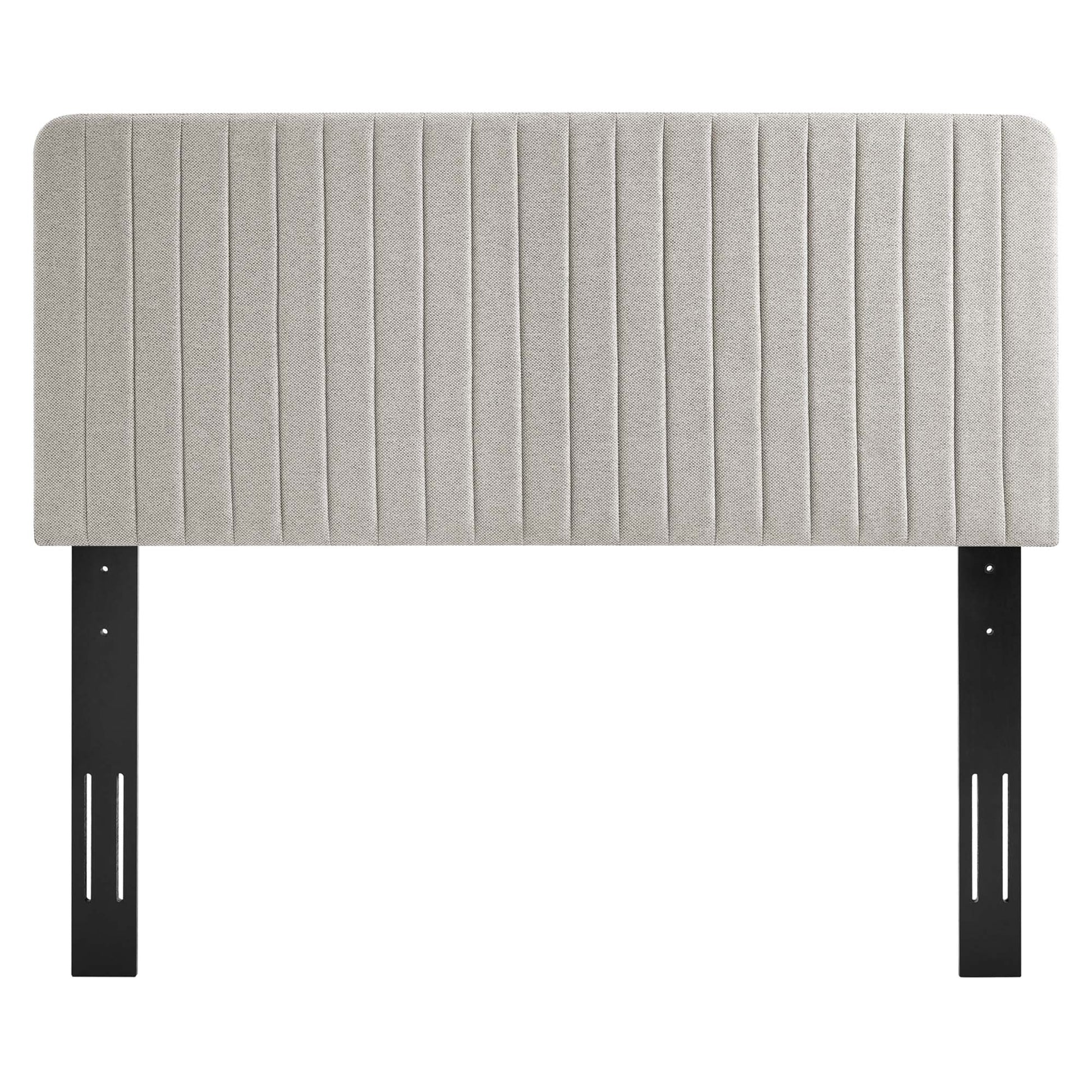 Milenna Channel Tufted Upholstered Fabric King/California King Headboard by Modway - Best Buy Furniture