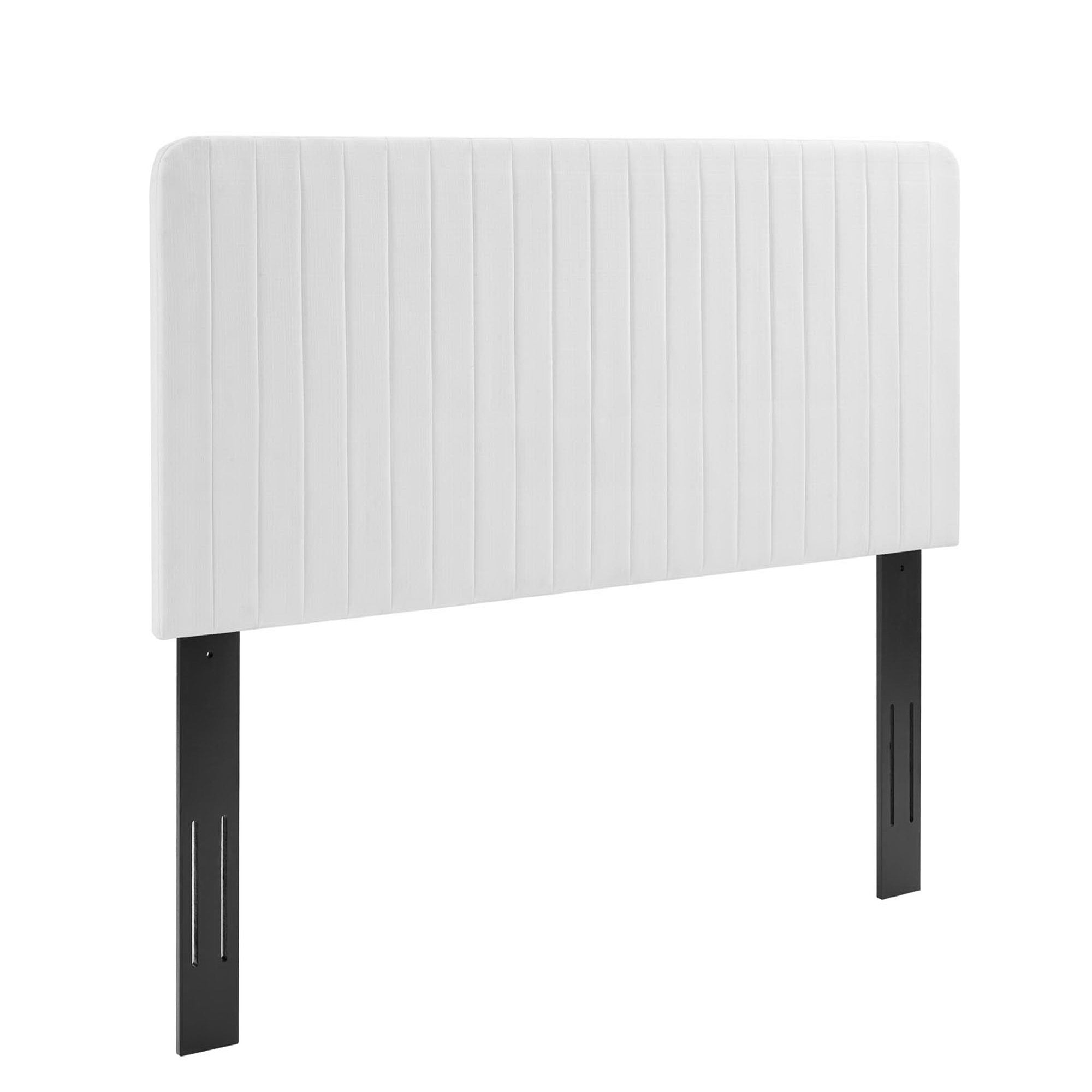 Milenna Channel Tufted Upholstered Fabric King/California King Headboard by Modway - Best Buy Furniture