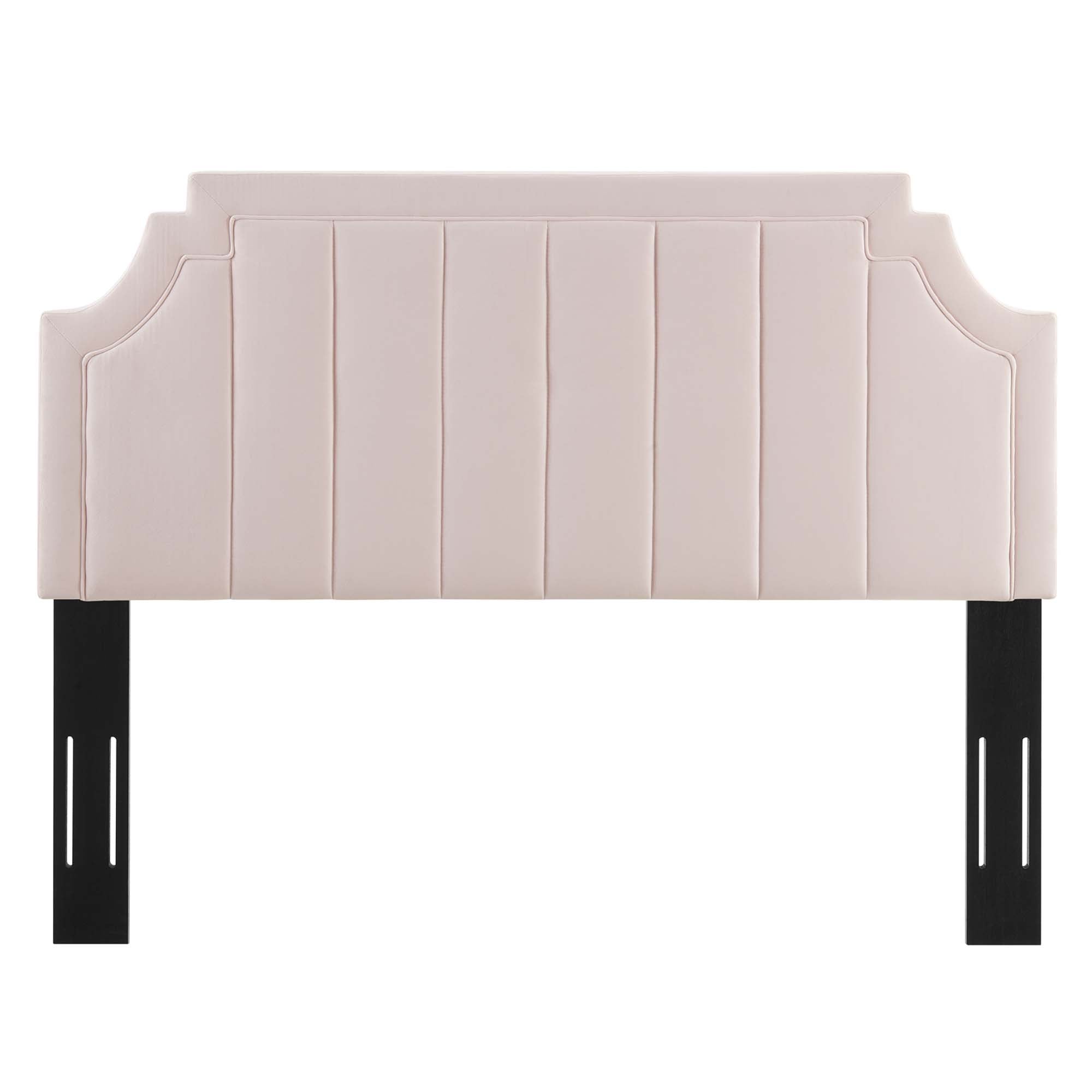 Alyona Channel Tufted Performance Velvet Twin Headboard by Modway - Best Buy Furniture
