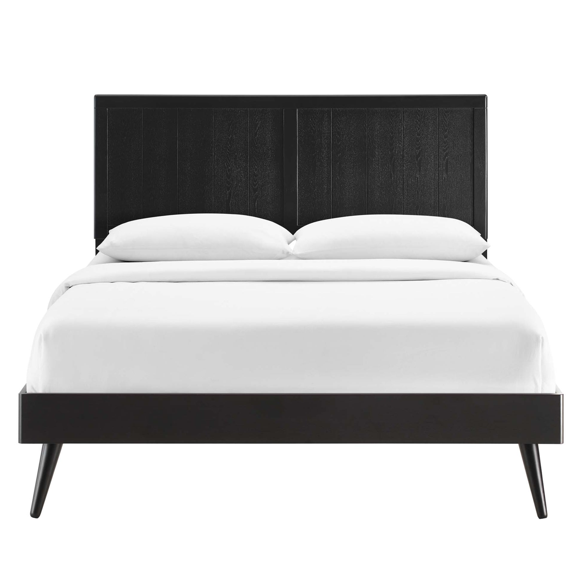 Alana Wood Queen Platform Bed With Splayed Legs by Modway - Best Buy Furniture