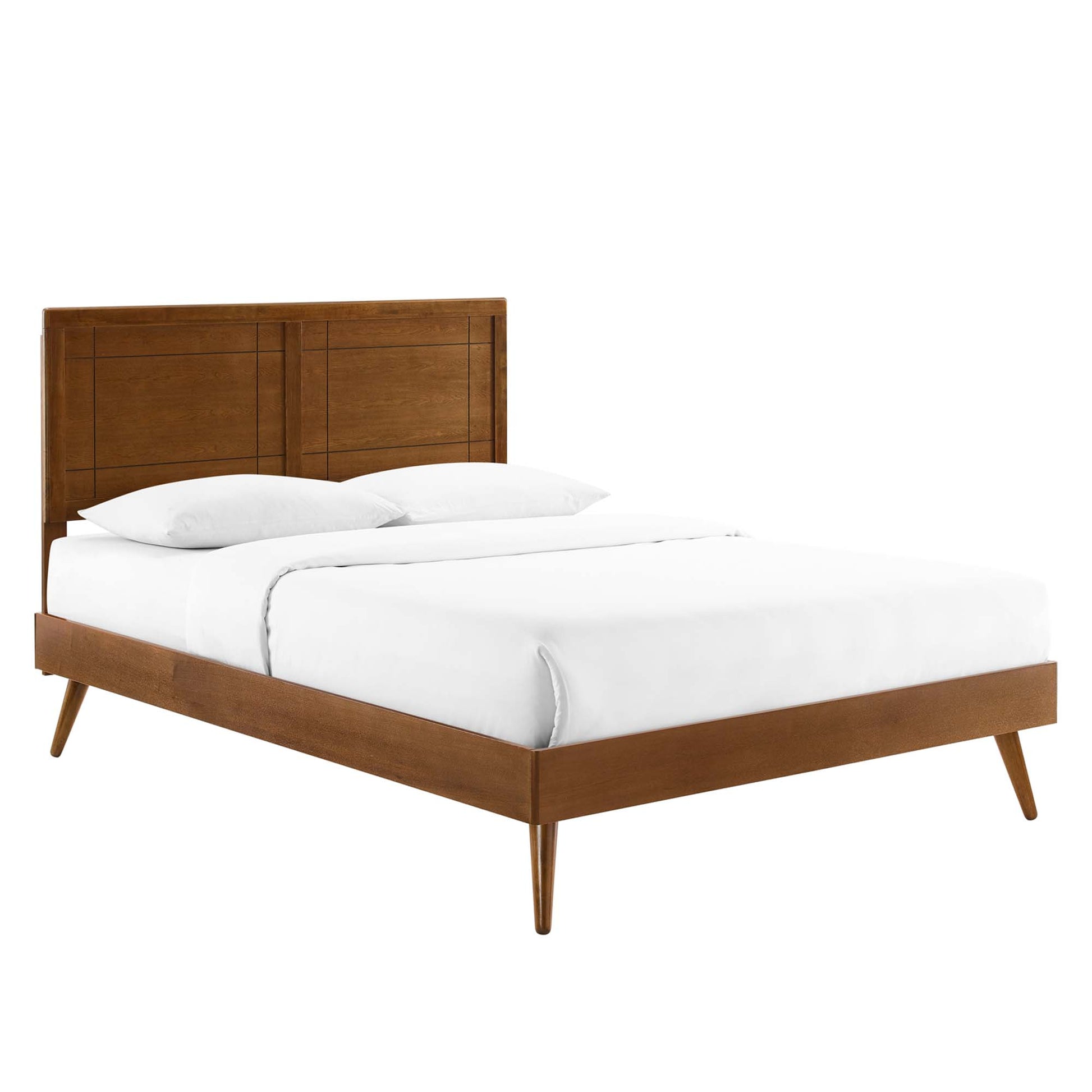 Marlee Wood Queen Platform Bed With Splayed Legs by Modway - Best Buy Furniture