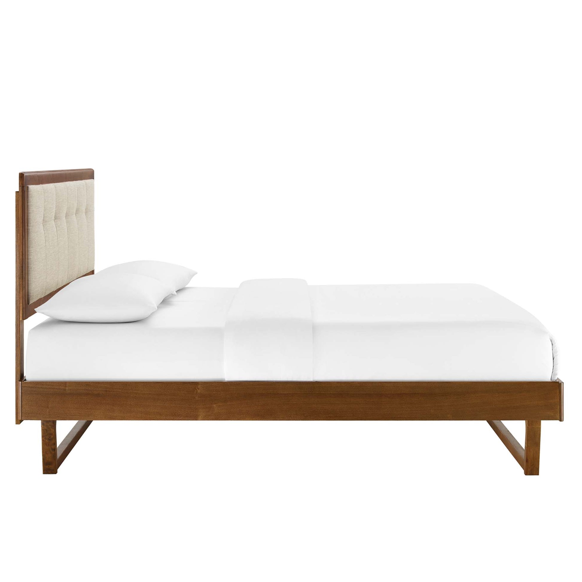 Willow Wood Queen Platform Bed With Angular Frame by Modway - Best Buy Furniture