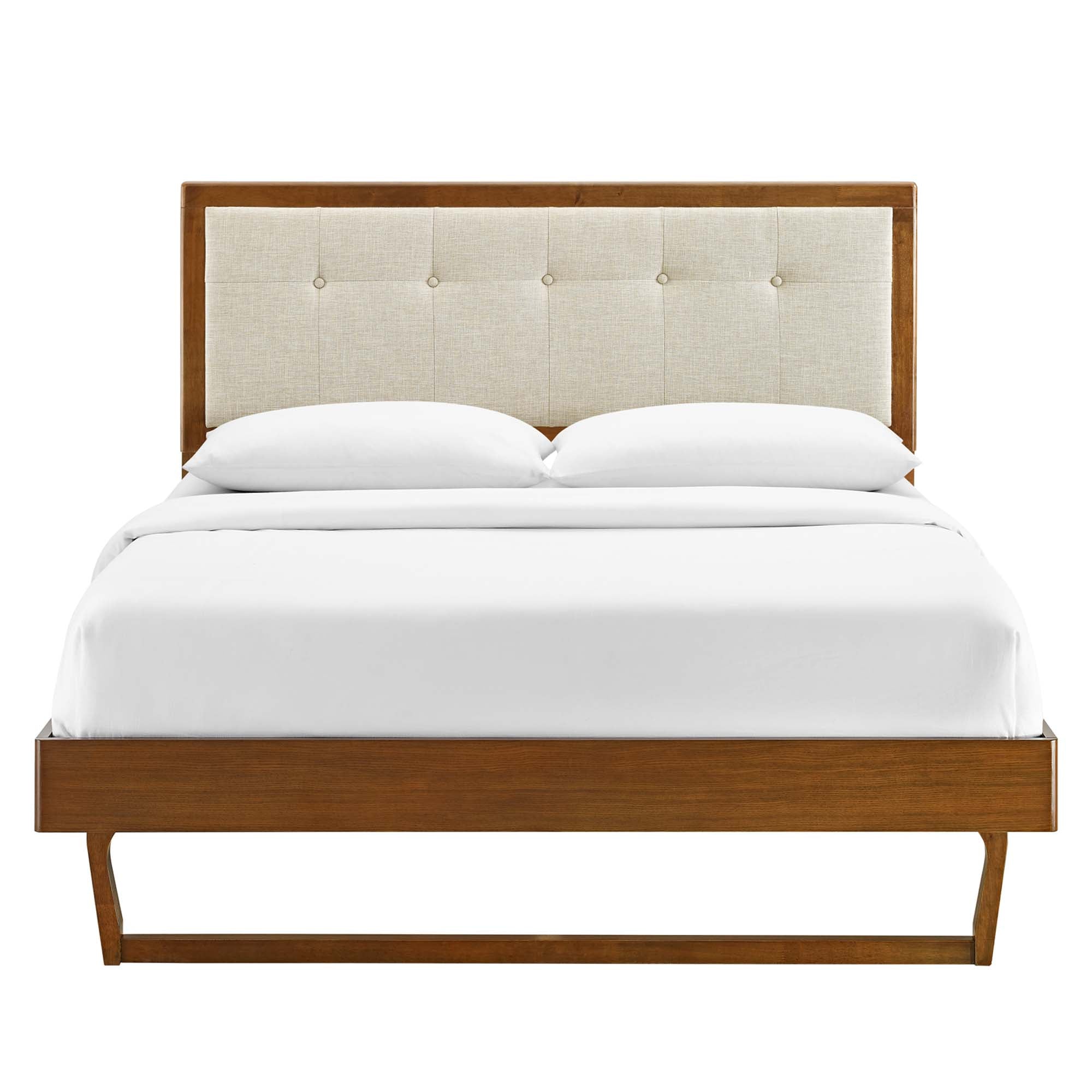 Willow Wood Queen Platform Bed With Angular Frame by Modway - Best Buy Furniture