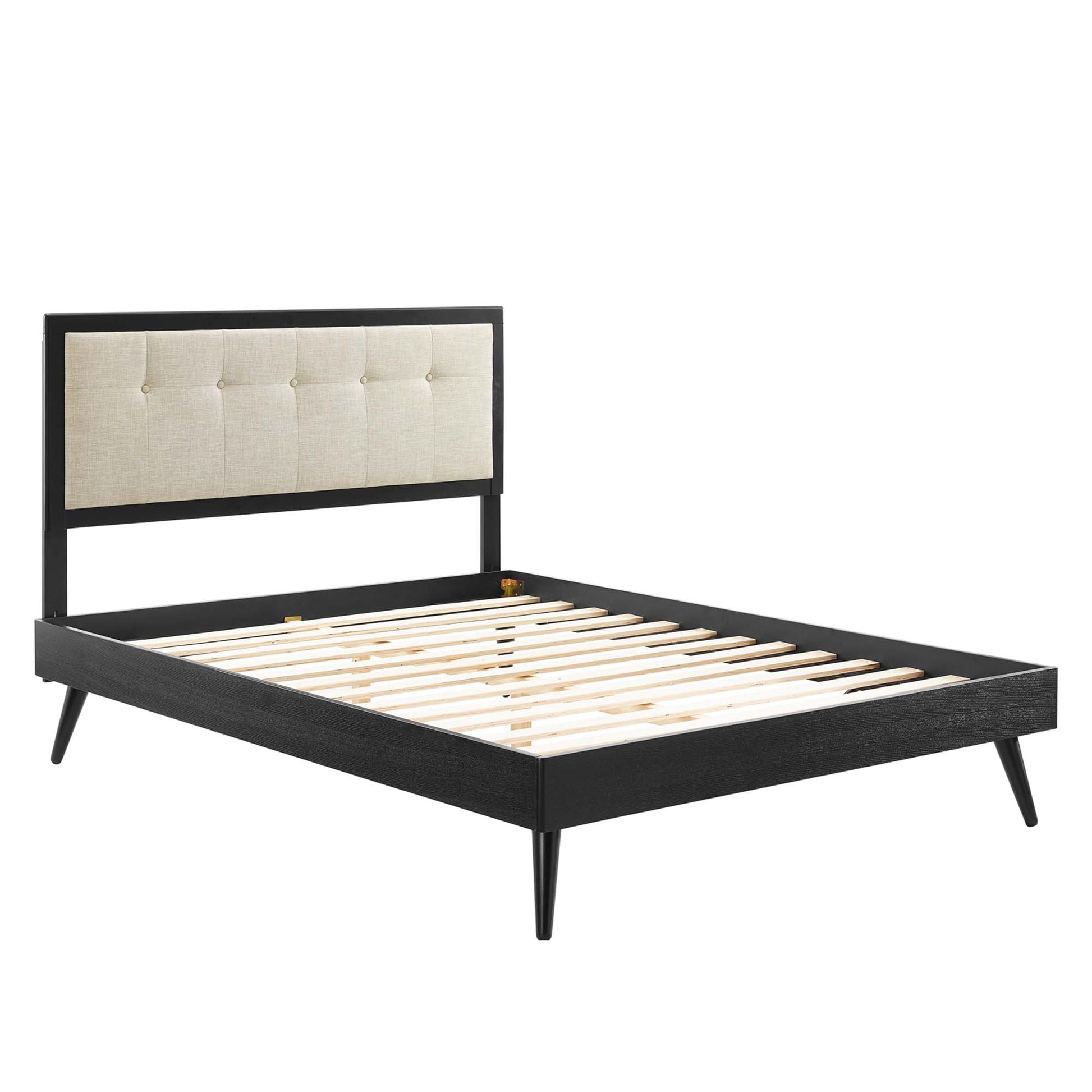 Willow Wood Queen Platform Bed With Splayed Legs by Modway - Best Buy Furniture