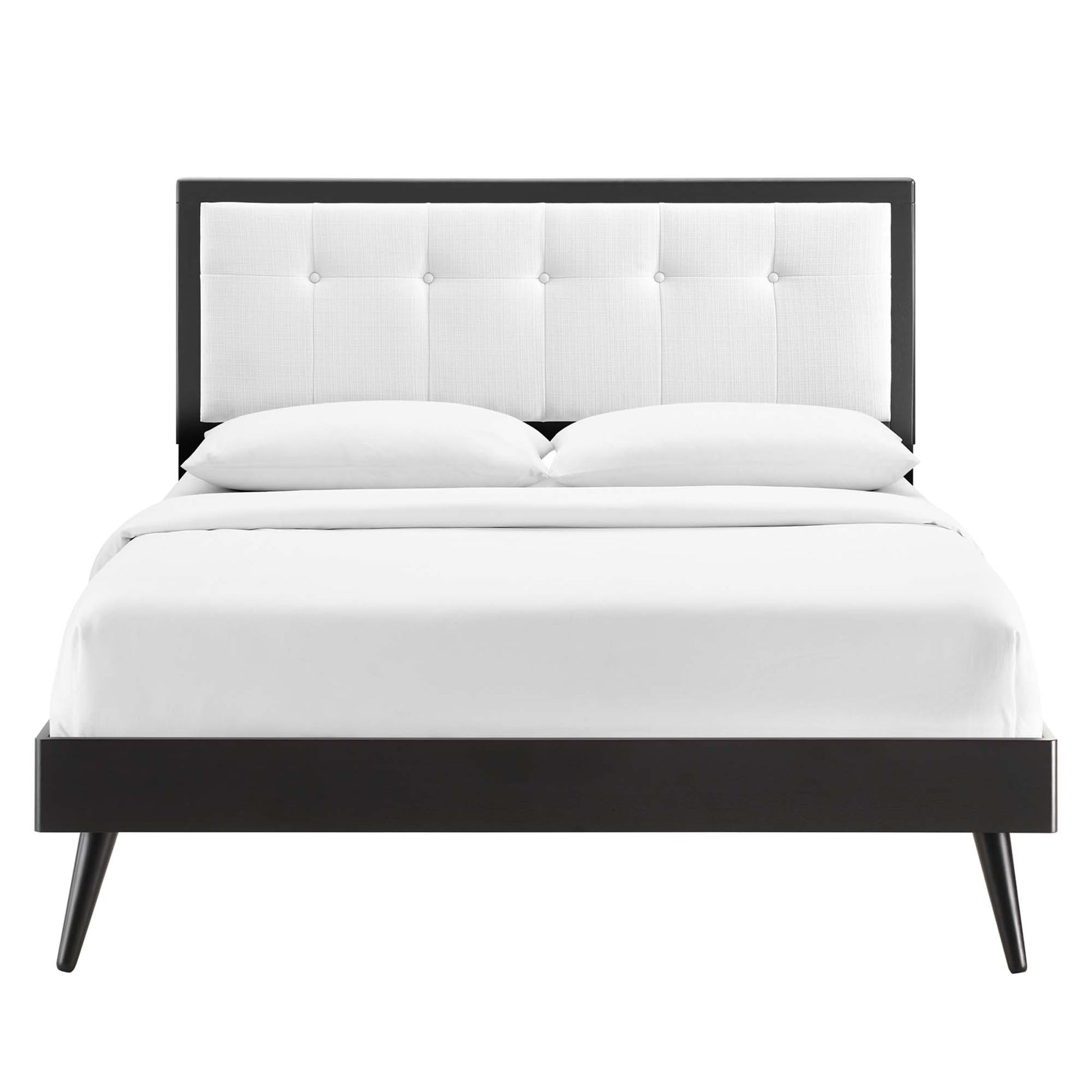 Willow Wood Queen Platform Bed With Splayed Legs by Modway - Best Buy Furniture