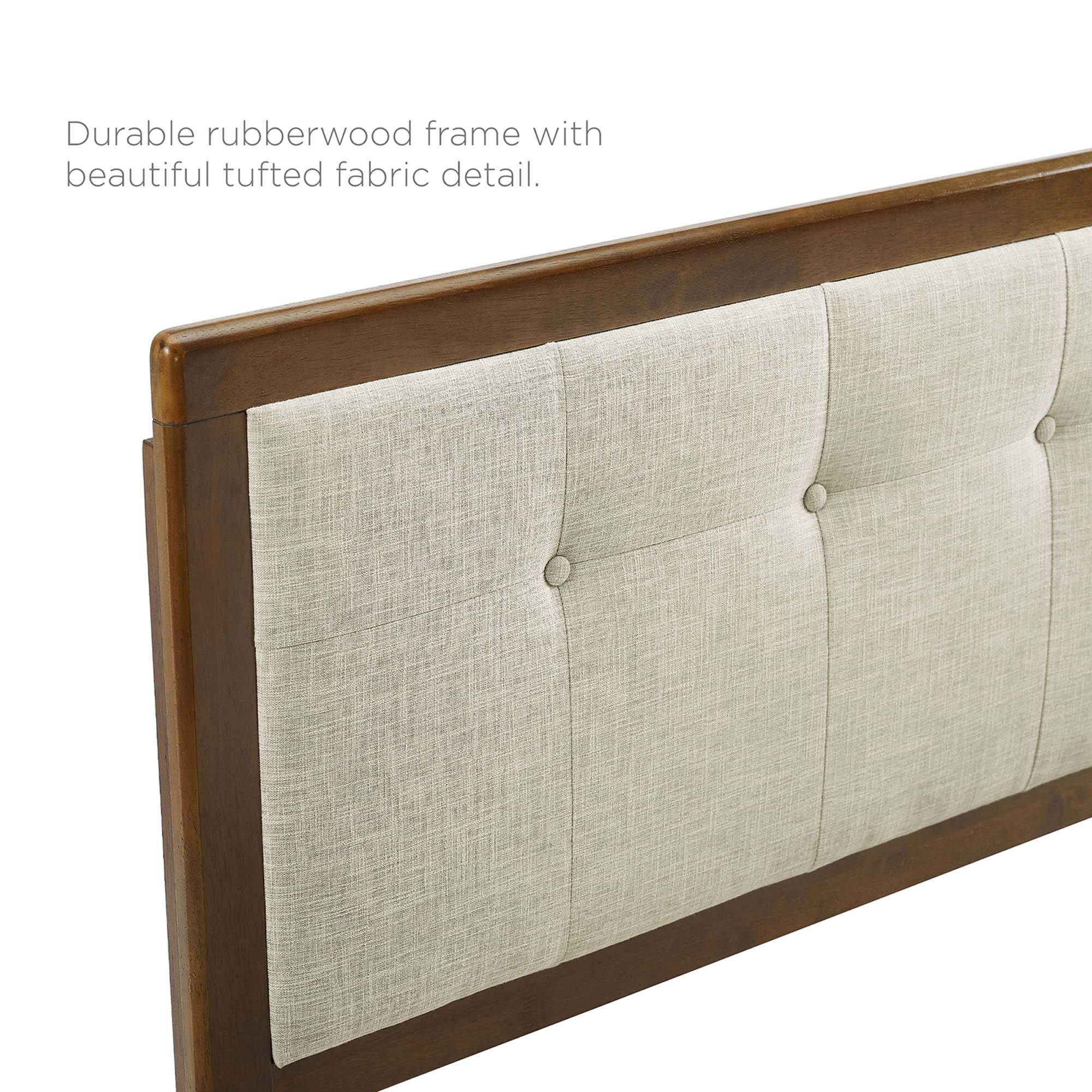 Willow Wood Queen Platform Bed With Splayed Legs by Modway