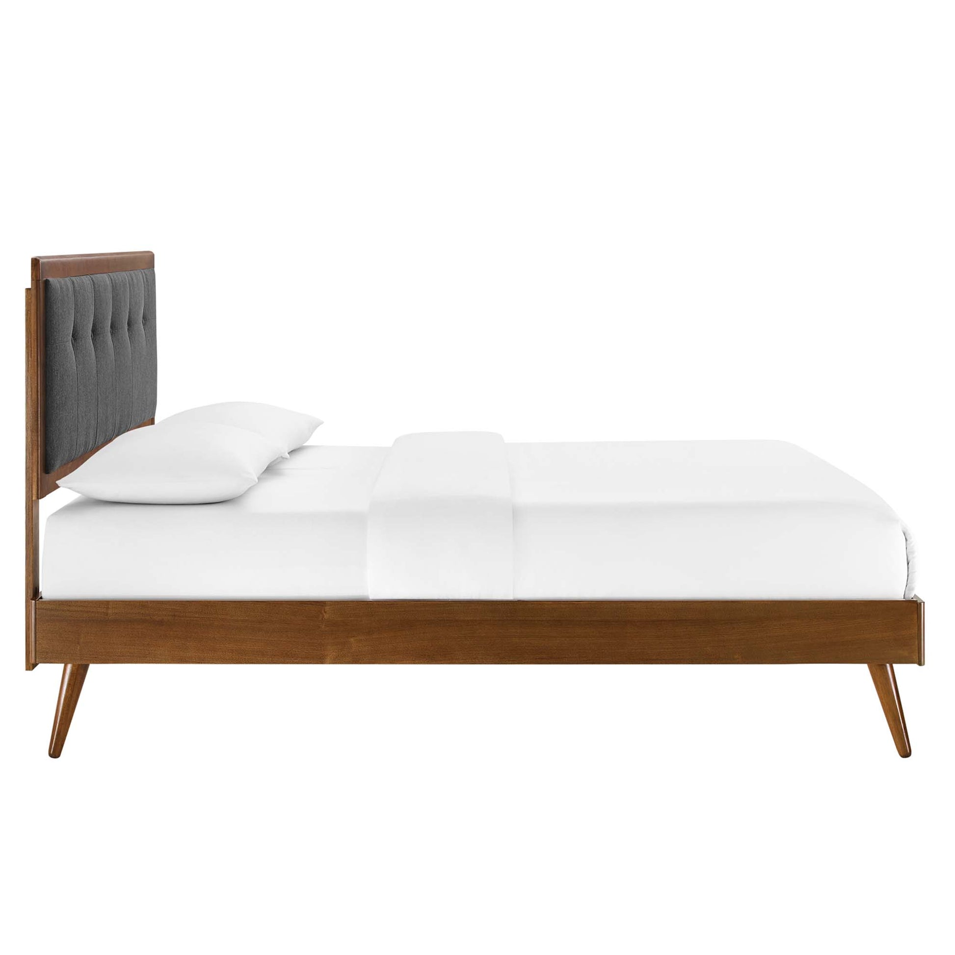 Willow Wood Queen Platform Bed With Splayed Legs by Modway - Best Buy Furniture