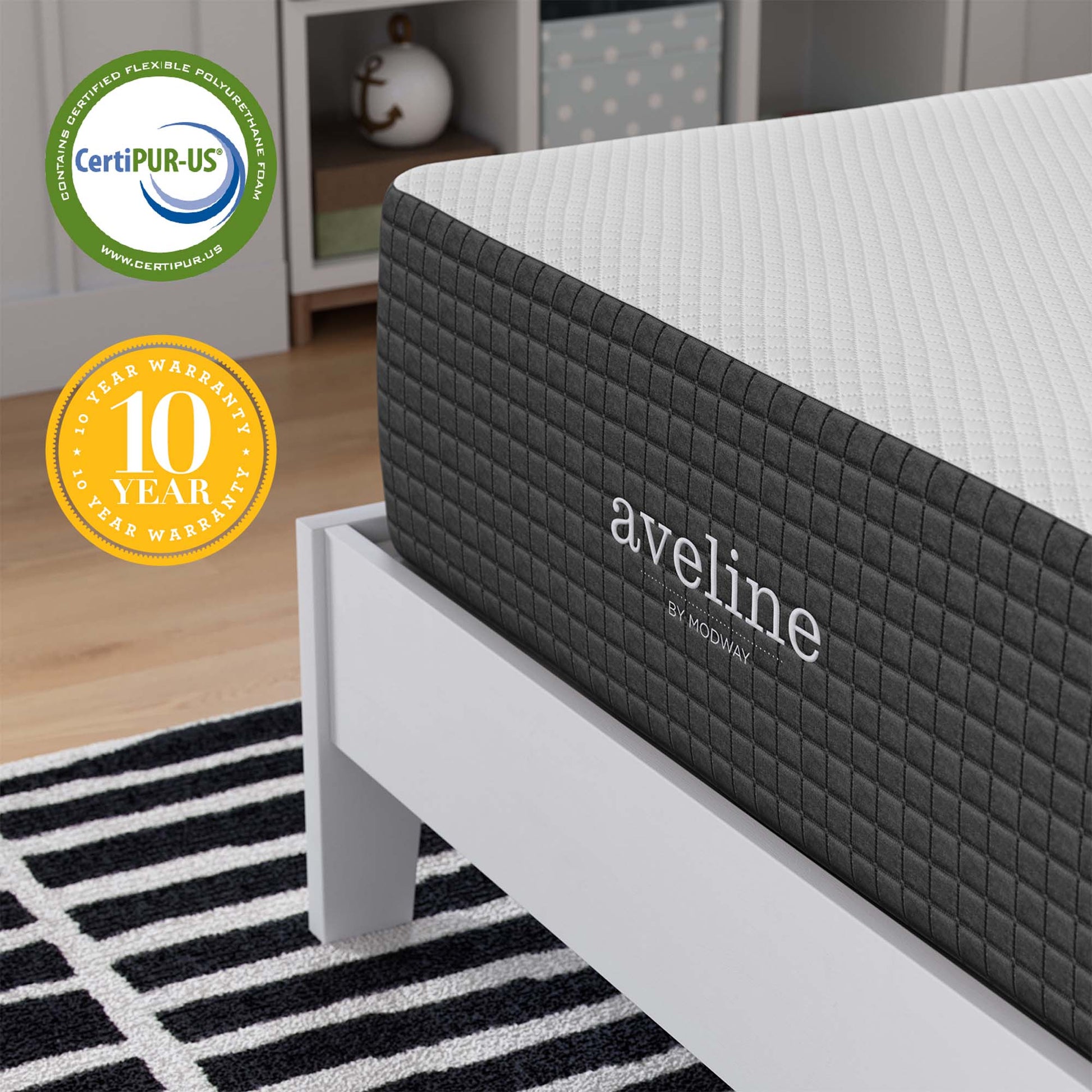 Aveline 12" Memory Foam Twin Mattress by Modway - Best Buy Furniture